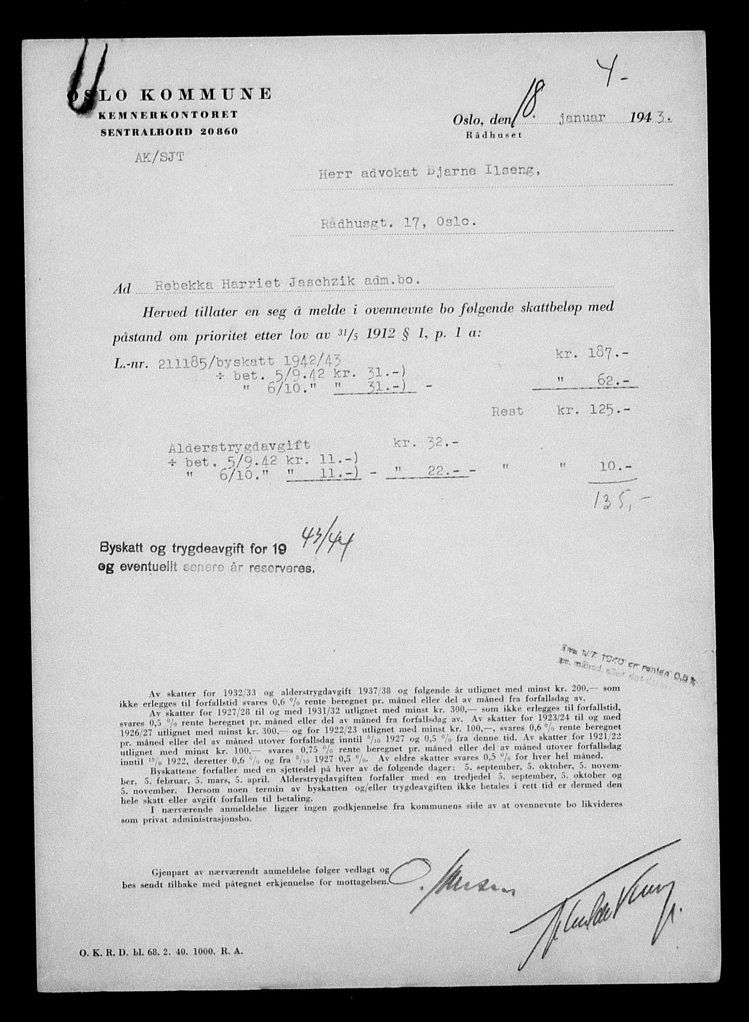 Justisdepartementet, Tilbakeføringskontoret for inndratte formuer, AV/RA-S-1564/H/Hc/Hcc/L0947: --, 1945-1947, s. 330