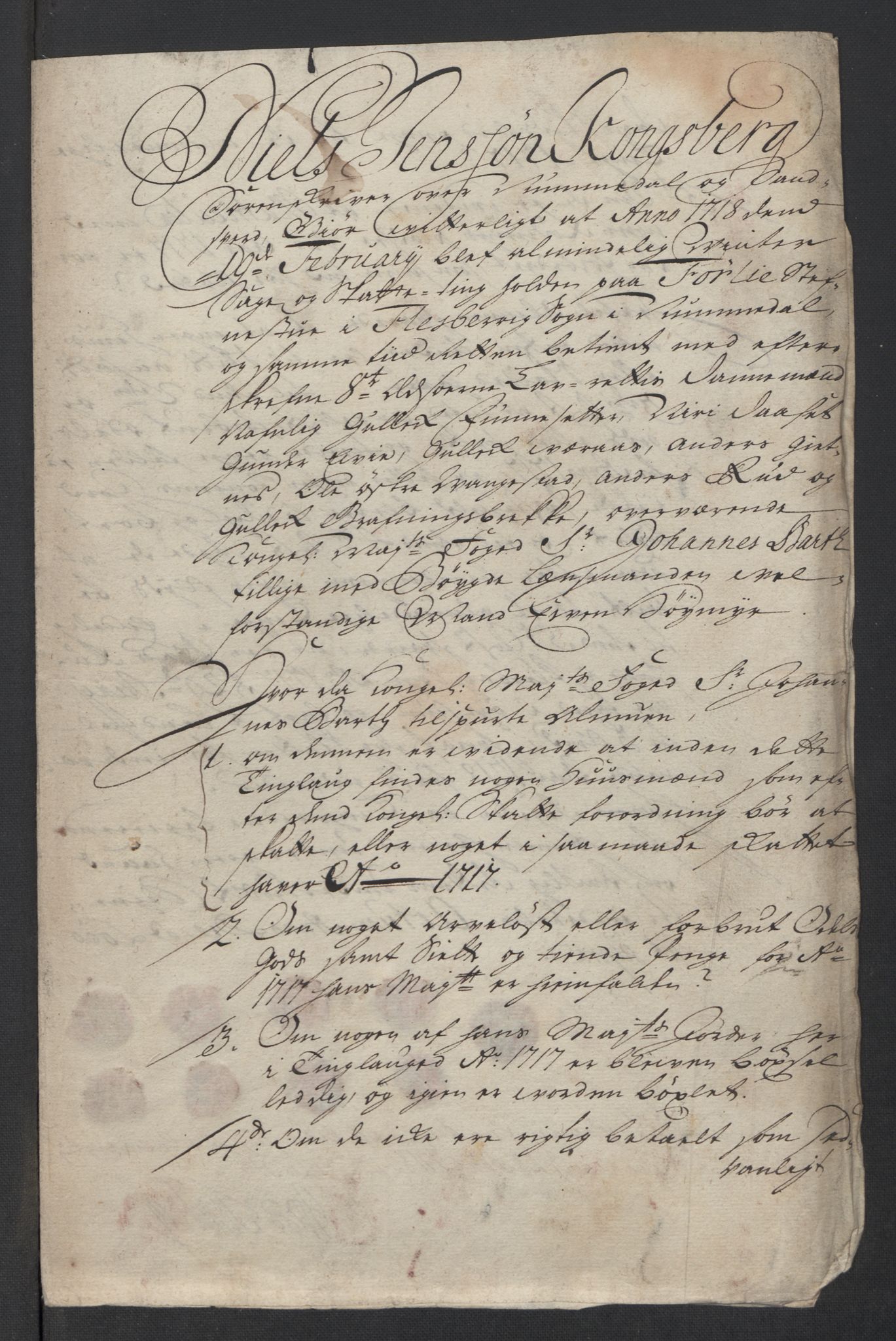 Rentekammeret inntil 1814, Reviderte regnskaper, Fogderegnskap, AV/RA-EA-4092/R24/L1593: Fogderegnskap Numedal og Sandsvær, 1717, s. 211