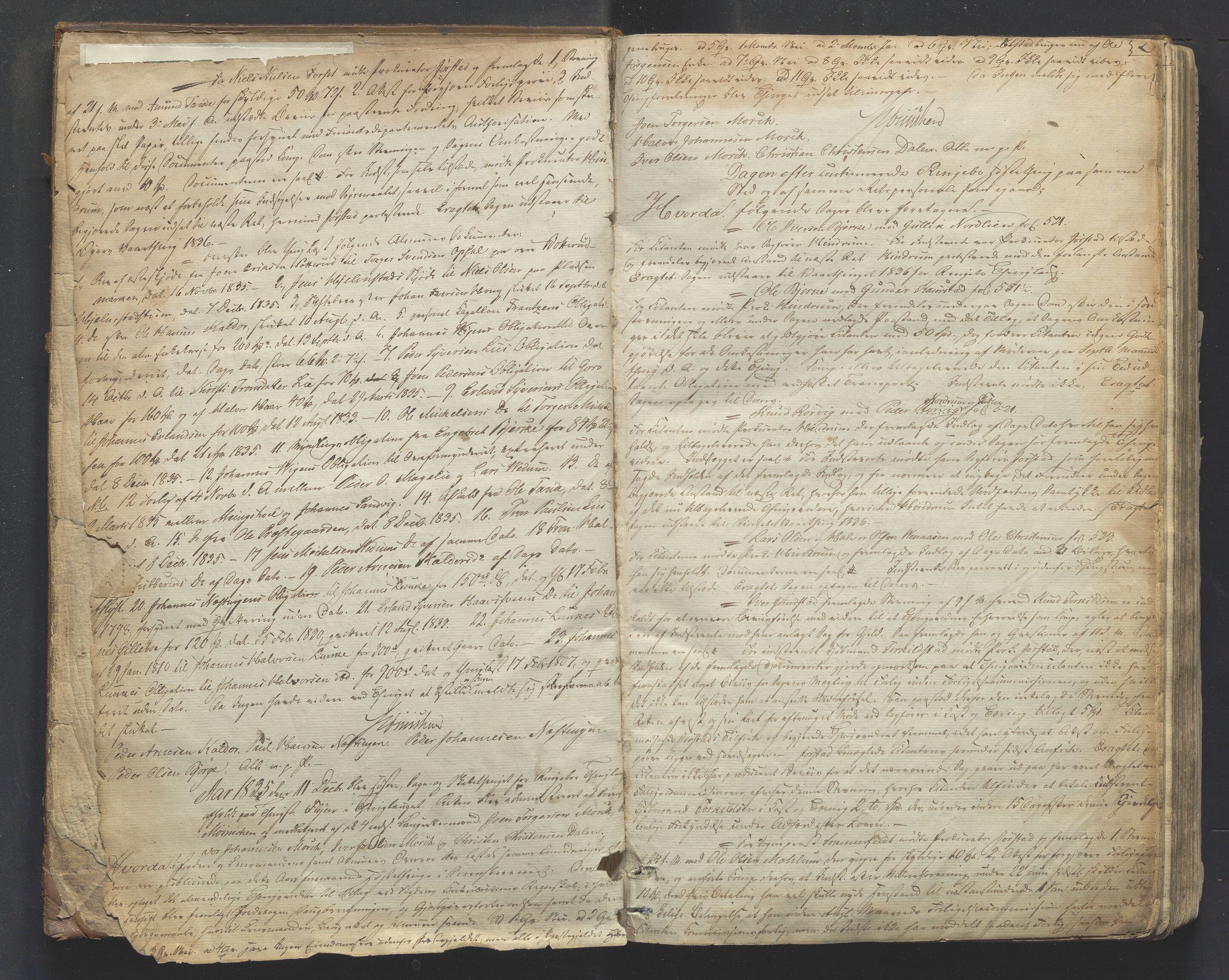 Mellom-Gudbrandsdal sorenskriveri, AV/SAH-TING-038/G/Gb/L0001: Tingbok, 1835-1849, s. 1b-2a