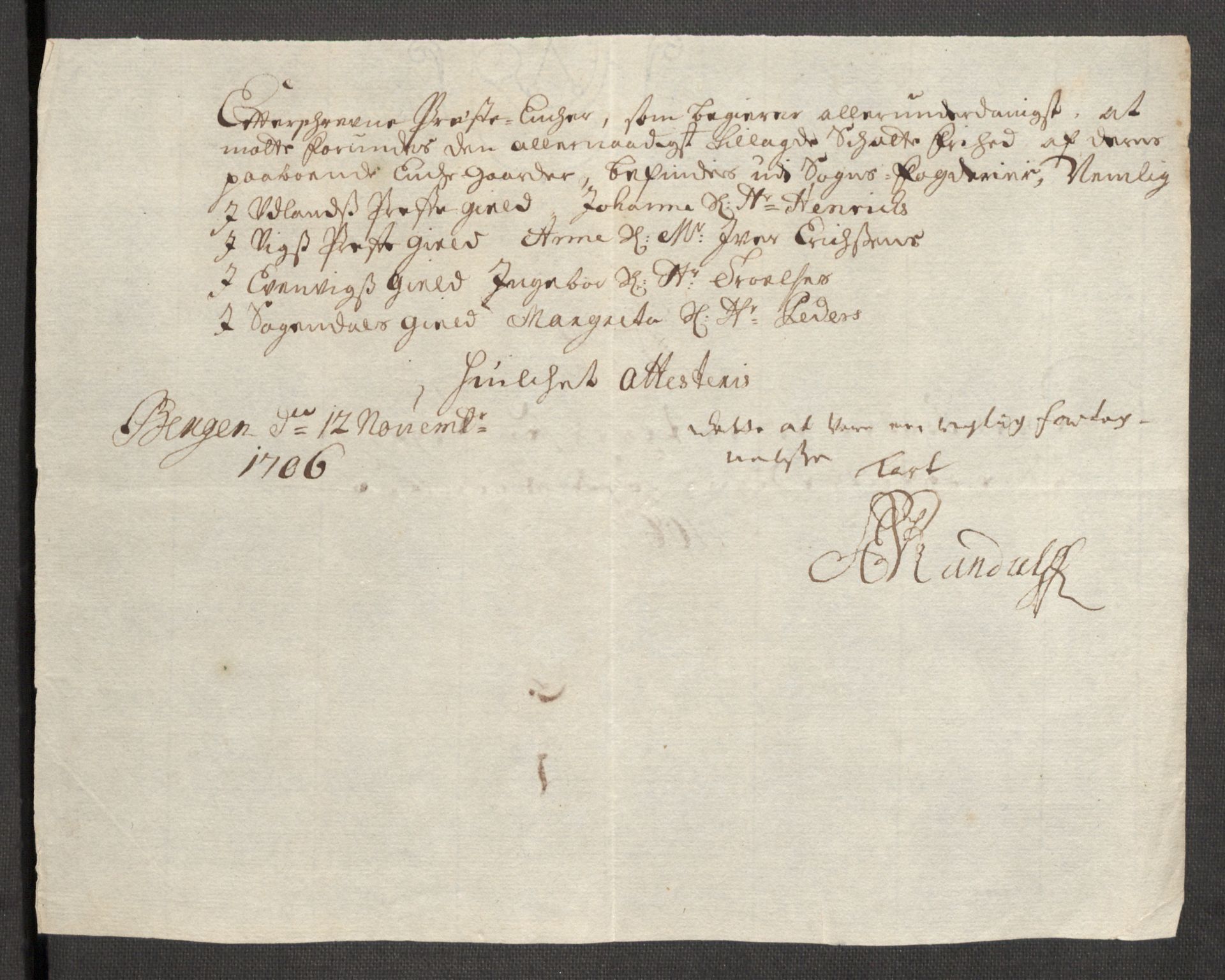 Rentekammeret inntil 1814, Reviderte regnskaper, Fogderegnskap, AV/RA-EA-4092/R52/L3314: Fogderegnskap Sogn, 1705-1707, s. 369