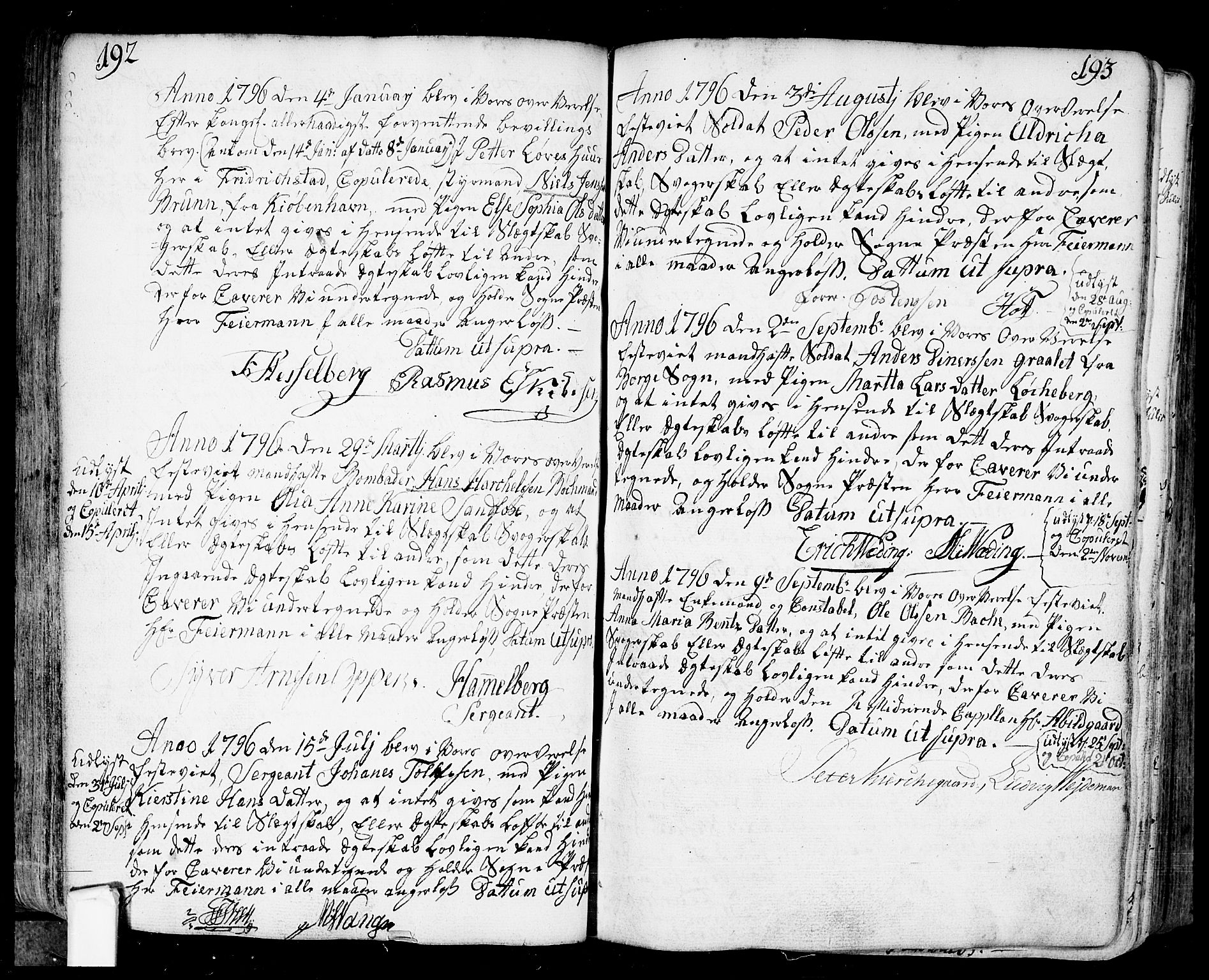 Fredrikstad prestekontor Kirkebøker, AV/SAO-A-11082/F/Fa/L0002: Ministerialbok nr. 2, 1750-1804, s. 192-193