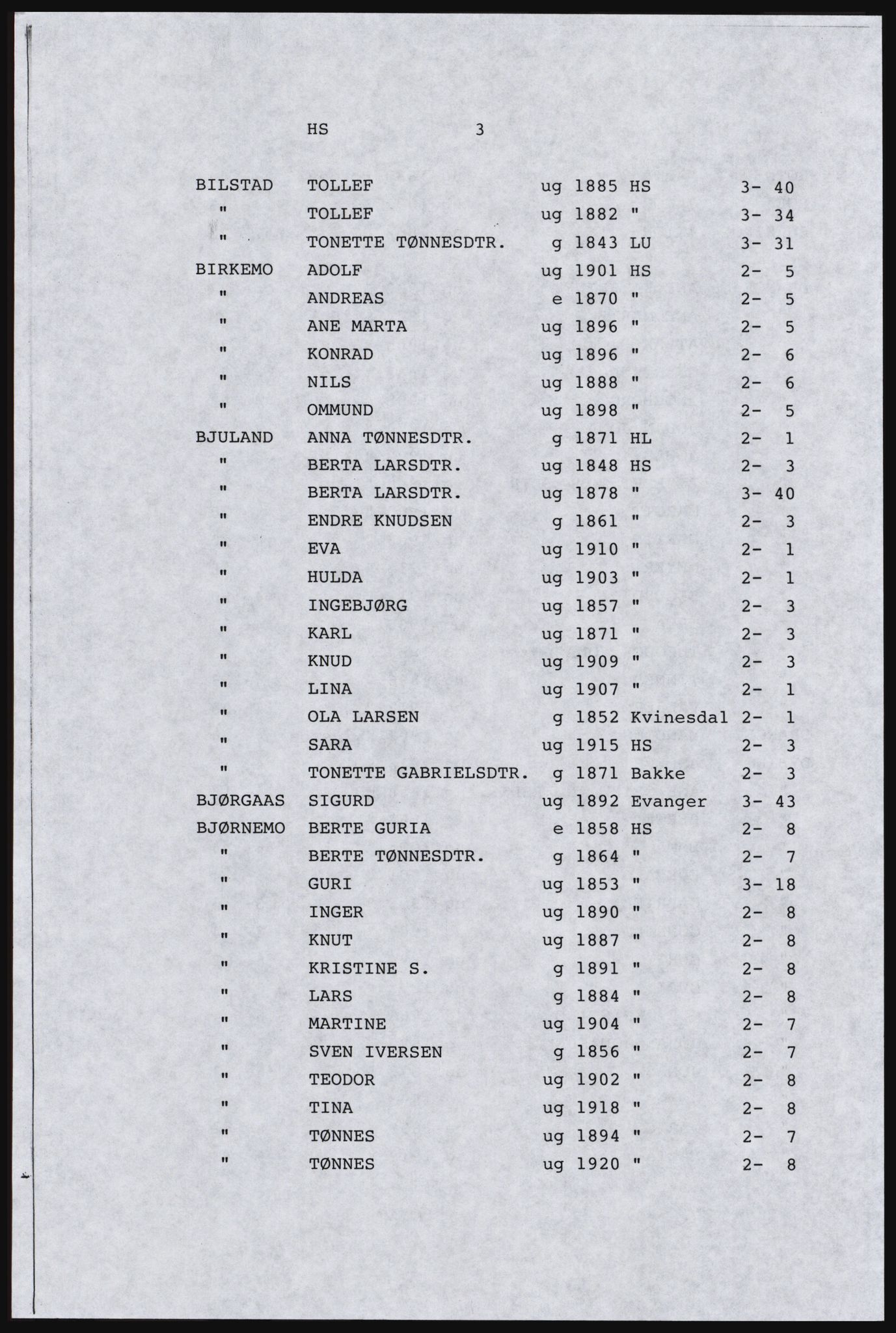 SAST, Avskrift av folketellingen 1920 for Dalane, 1920, s. 357