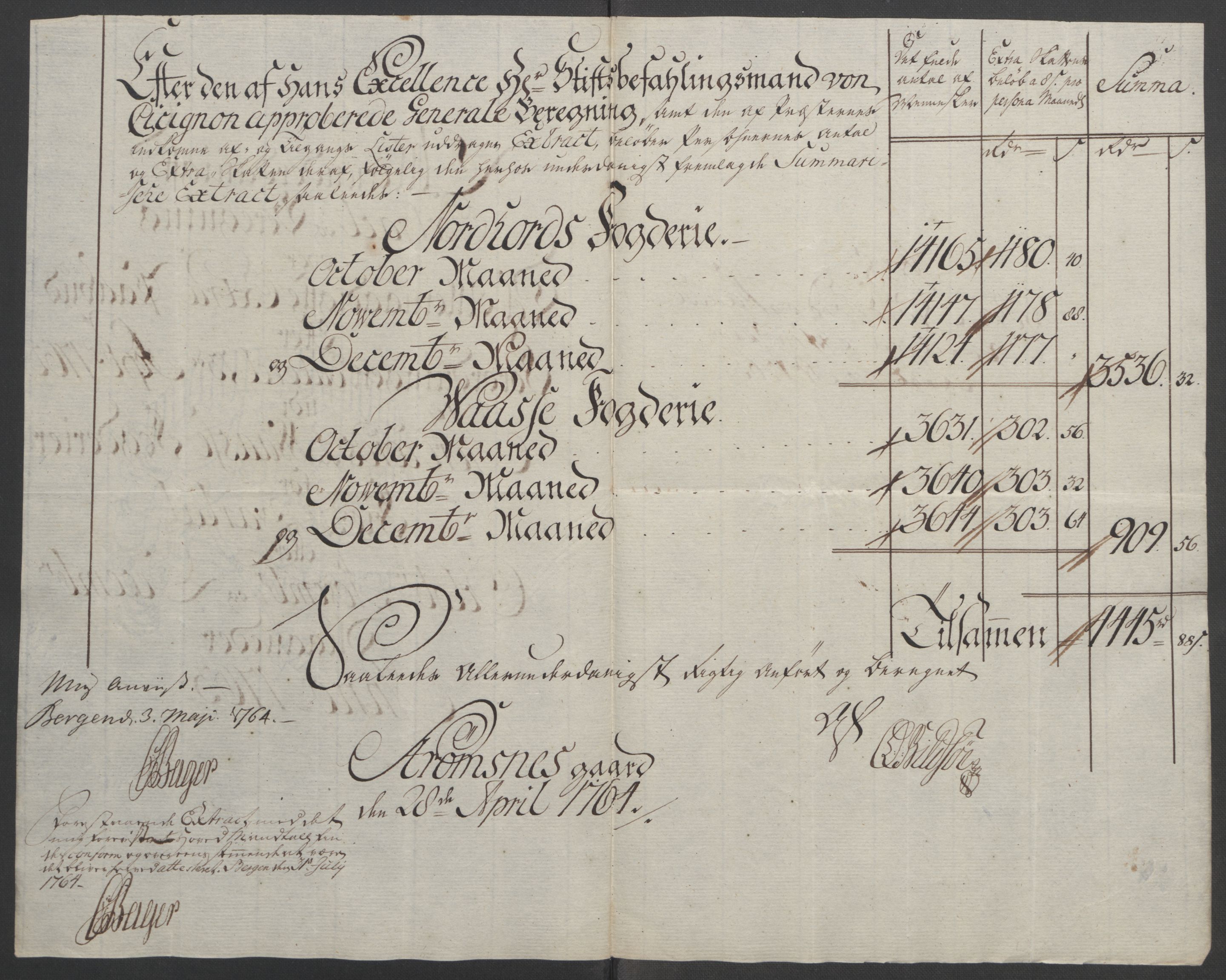 Rentekammeret inntil 1814, Reviderte regnskaper, Fogderegnskap, RA/EA-4092/R51/L3303: Ekstraskatten Nordhordland og Voss, 1762-1772, s. 49