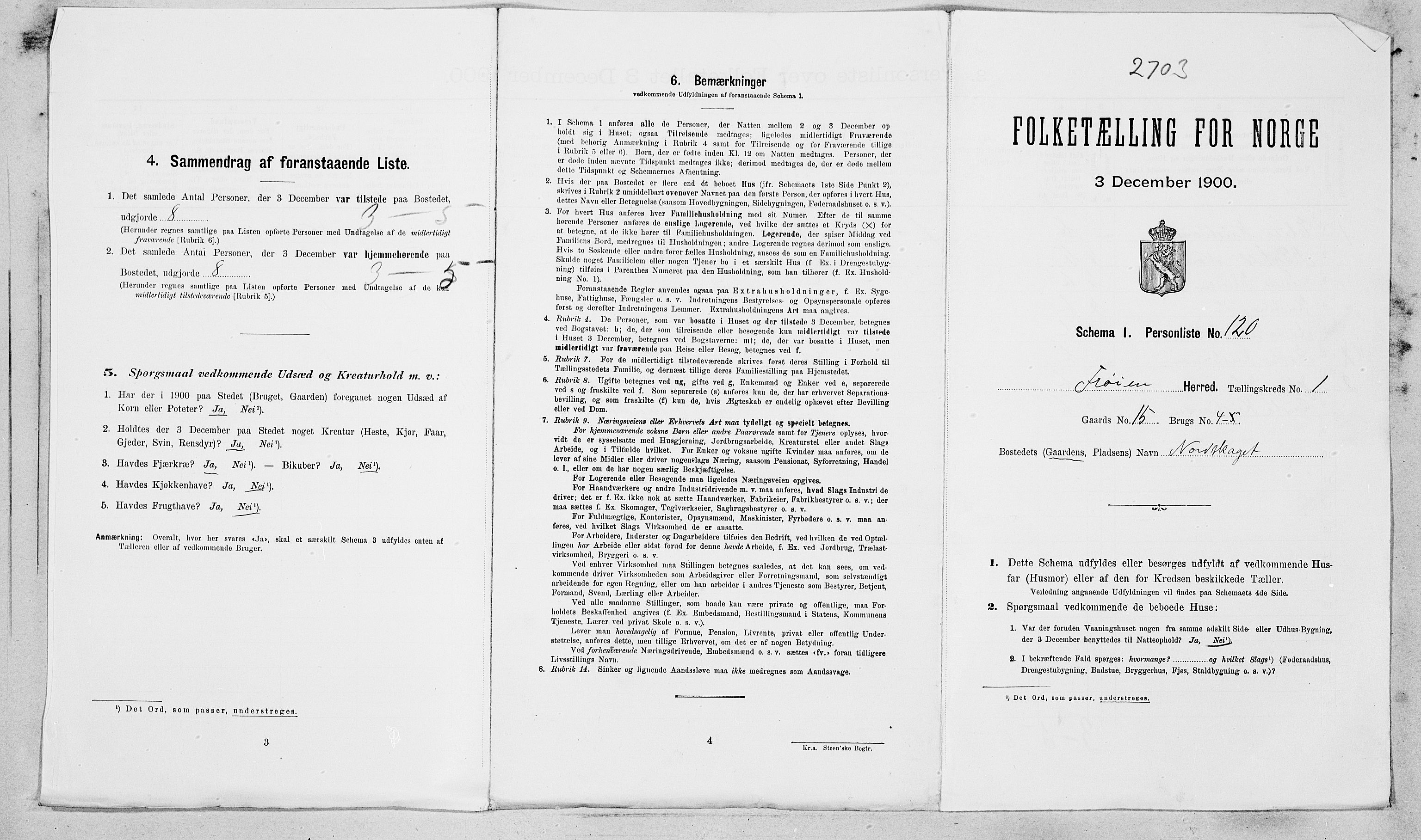 SAT, Folketelling 1900 for 1619 Frøya herred, 1900, s. 358