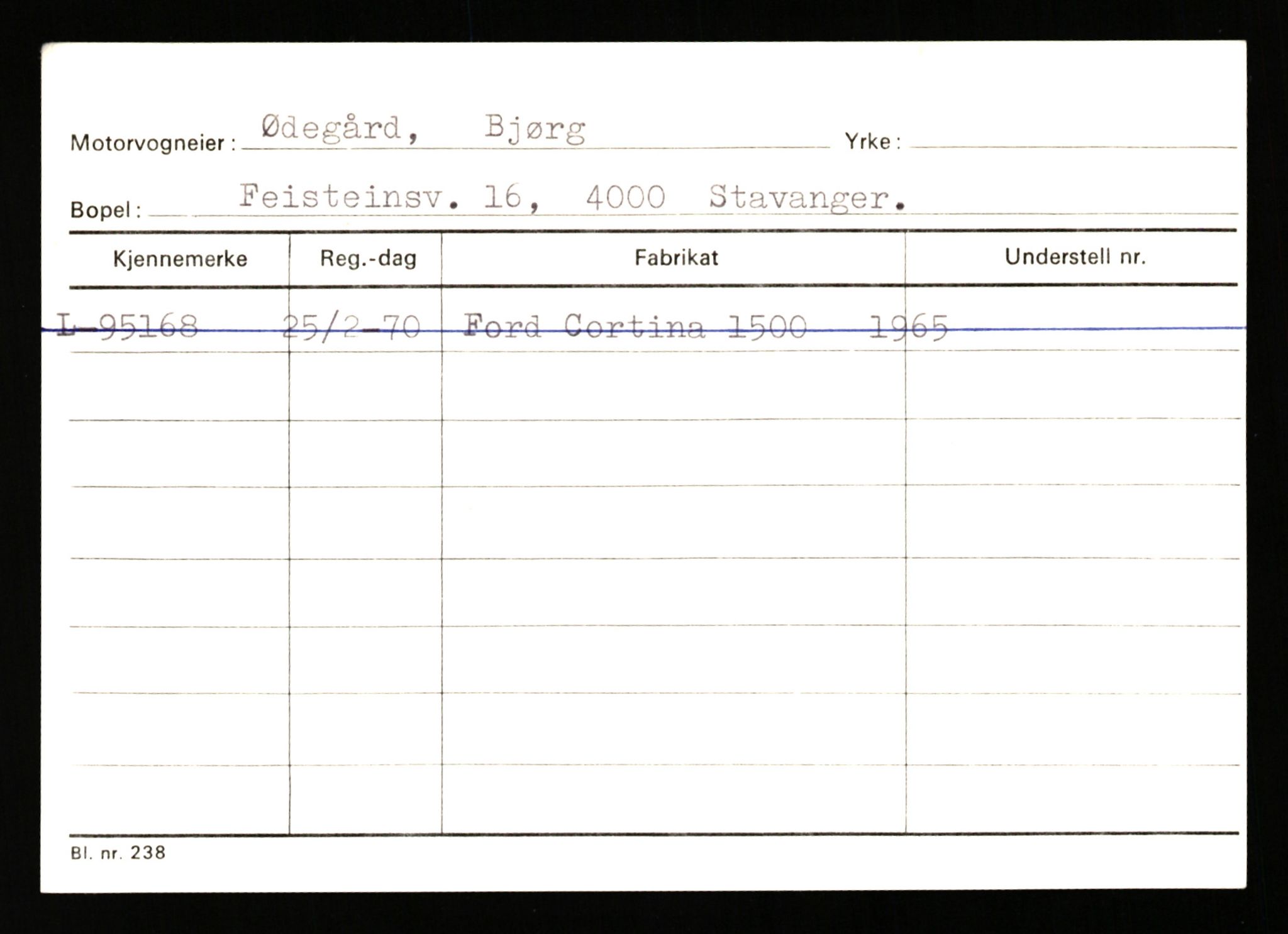 Stavanger trafikkstasjon, SAST/A-101942/0/H/L0043: Viste - Øksendal, 1930-1971, s. 1695