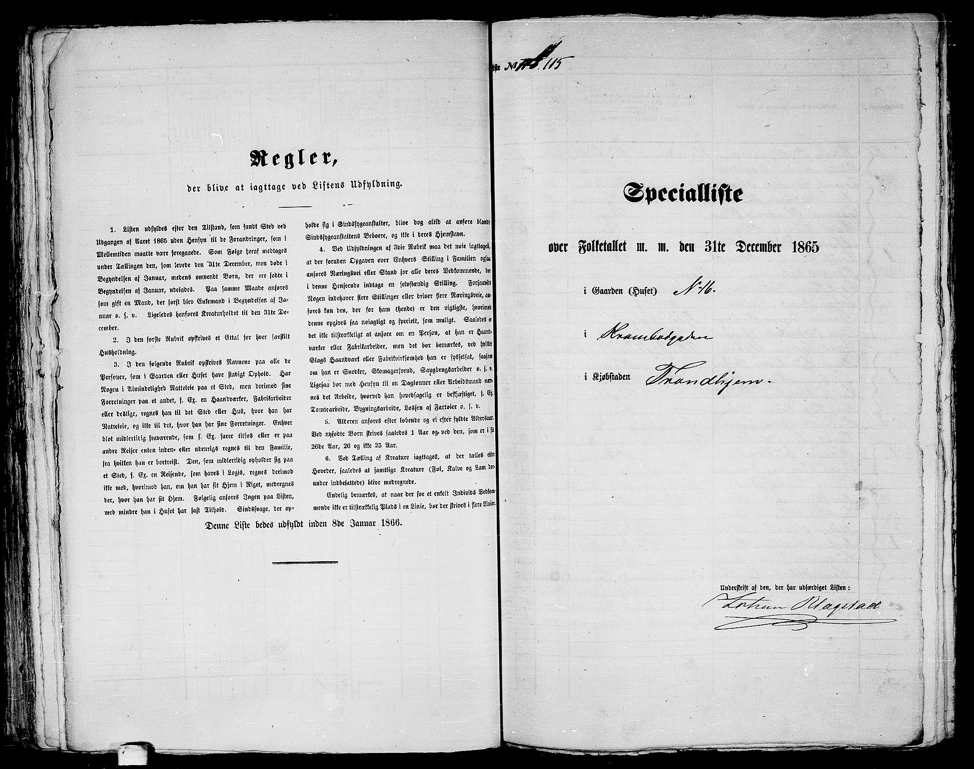 RA, Folketelling 1865 for 1601 Trondheim kjøpstad, 1865, s. 266