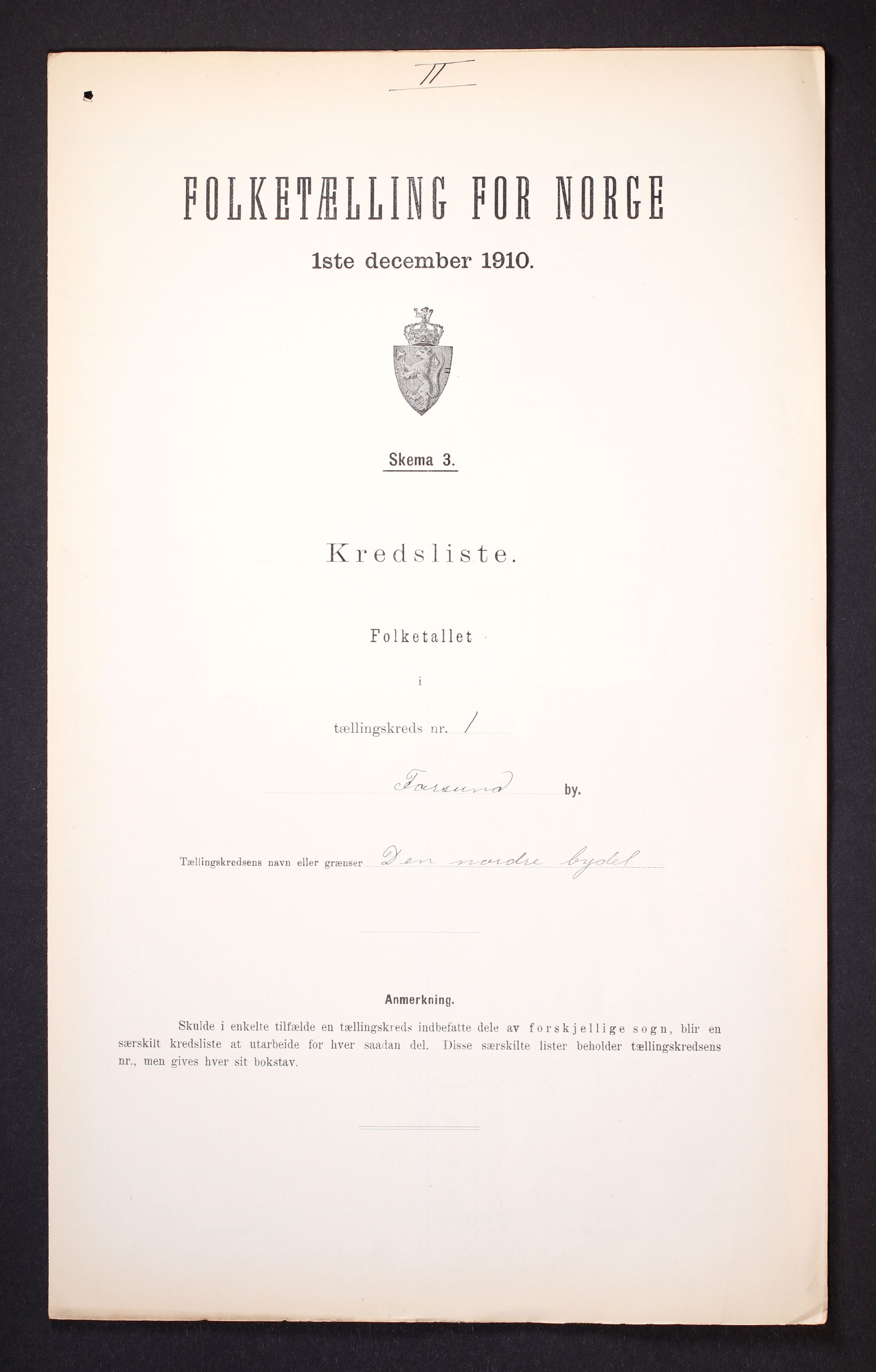 RA, Folketelling 1910 for 1003 Farsund ladested, 1910, s. 9