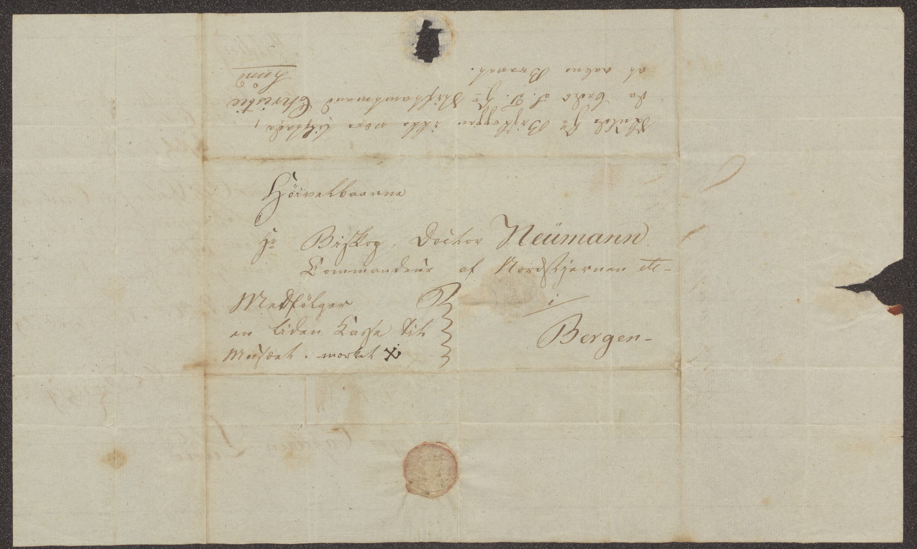 Bergens Museum. Direksjonen/ styret, UMB/A007/D/Da/L0004/0003: Innkommende brev 1829 - 1830 / Innkommende brev 1830, 1830