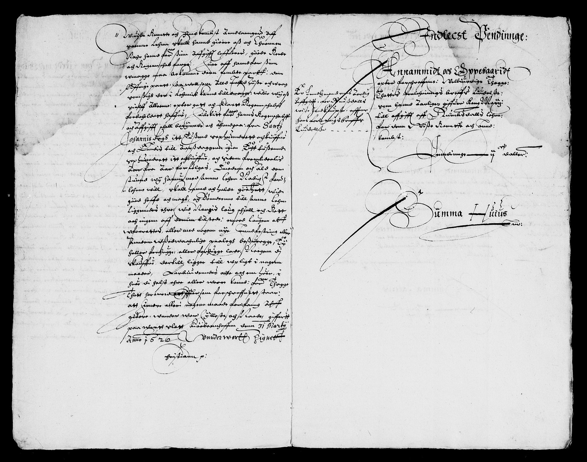 Rentekammeret inntil 1814, Reviderte regnskaper, Lensregnskaper, AV/RA-EA-5023/R/Rb/Rbw/L0020: Trondheim len, 1620-1621