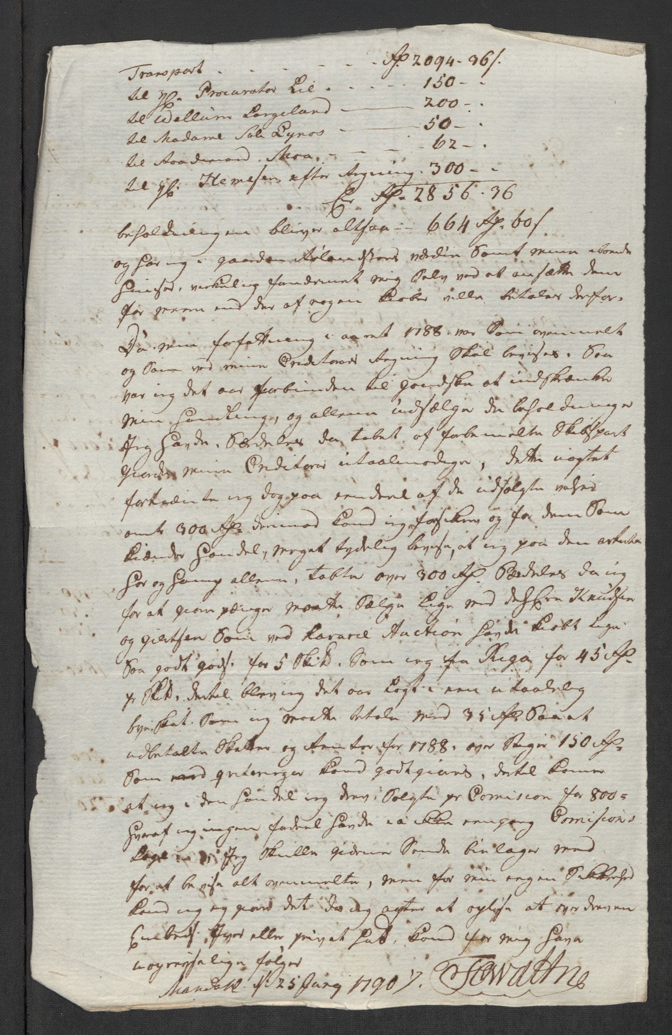 Rentekammeret inntil 1814, Reviderte regnskaper, Mindre regnskaper, AV/RA-EA-4068/Rf/Rfe/L0023: Mandal fogderi, 1789, s. 19
