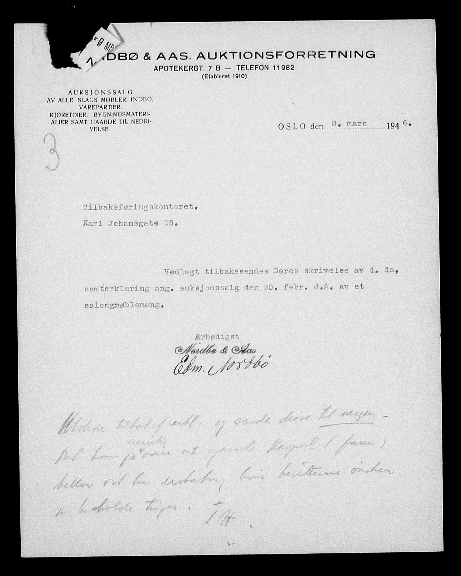 Justisdepartementet, Tilbakeføringskontoret for inndratte formuer, AV/RA-S-1564/H/Hc/Hcc/L0949: --, 1945-1947, s. 388