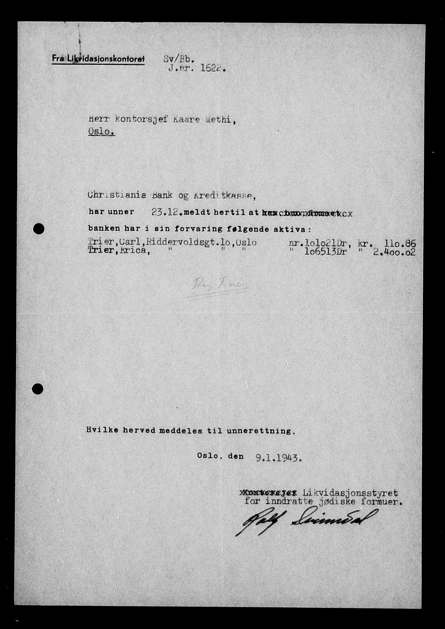 Justisdepartementet, Tilbakeføringskontoret for inndratte formuer, AV/RA-S-1564/H/Hc/Hcc/L0984: --, 1945-1947, s. 469