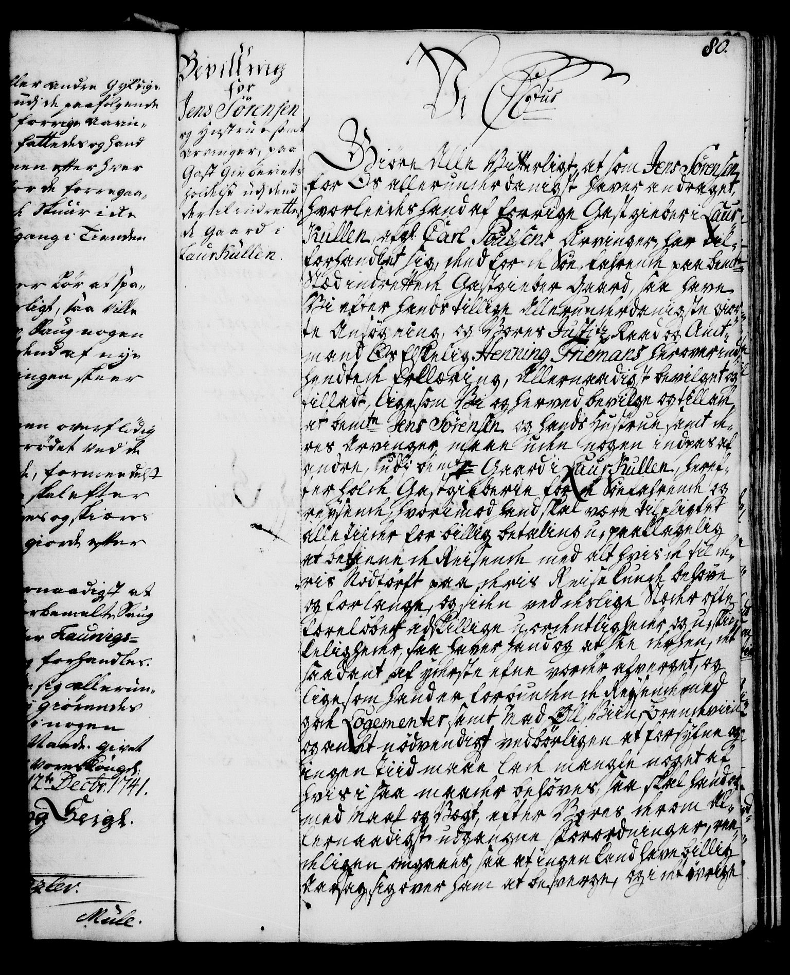 Rentekammeret, Kammerkanselliet, RA/EA-3111/G/Gg/Gga/L0005: Norsk ekspedisjonsprotokoll med register (merket RK 53.5), 1741-1749, s. 80