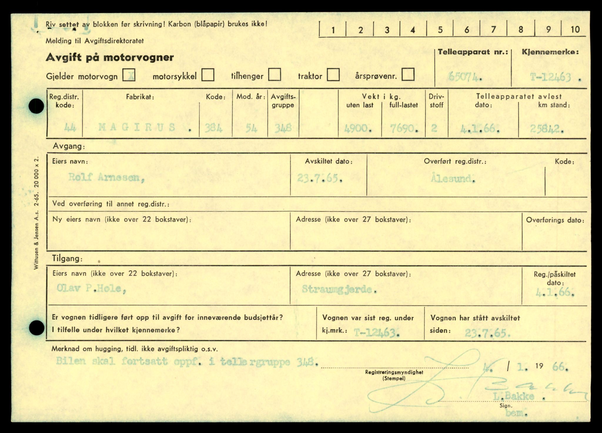 Møre og Romsdal vegkontor - Ålesund trafikkstasjon, AV/SAT-A-4099/F/Fe/L0033: Registreringskort for kjøretøy T 12151 - T 12474, 1927-1998, s. 3609