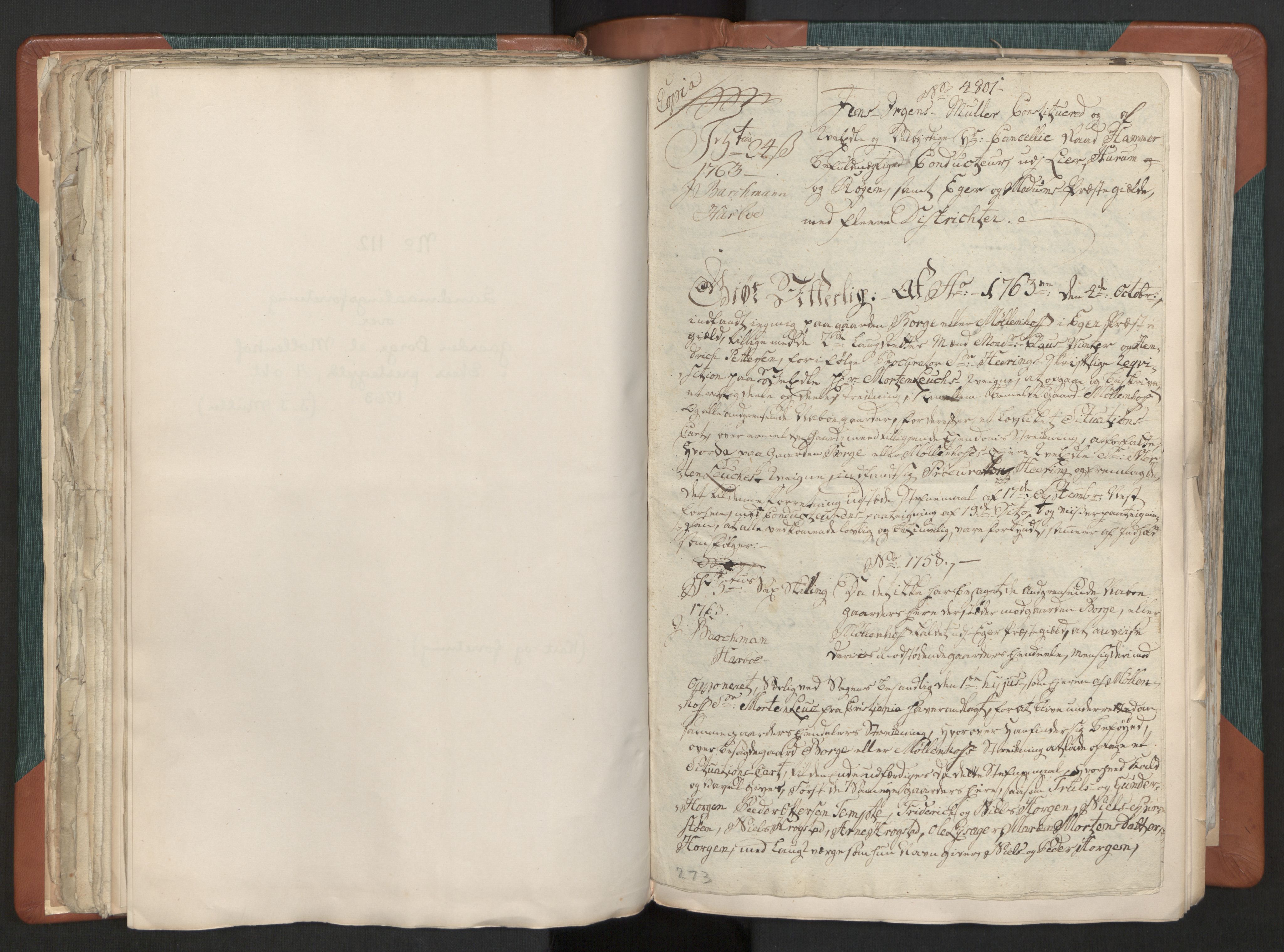 Generalkonduktøren i Akershus stift, AV/RA-EA-2891/D/L0005: Landmålingsforretninger nr. 102-120, 1762-1764, s. 124