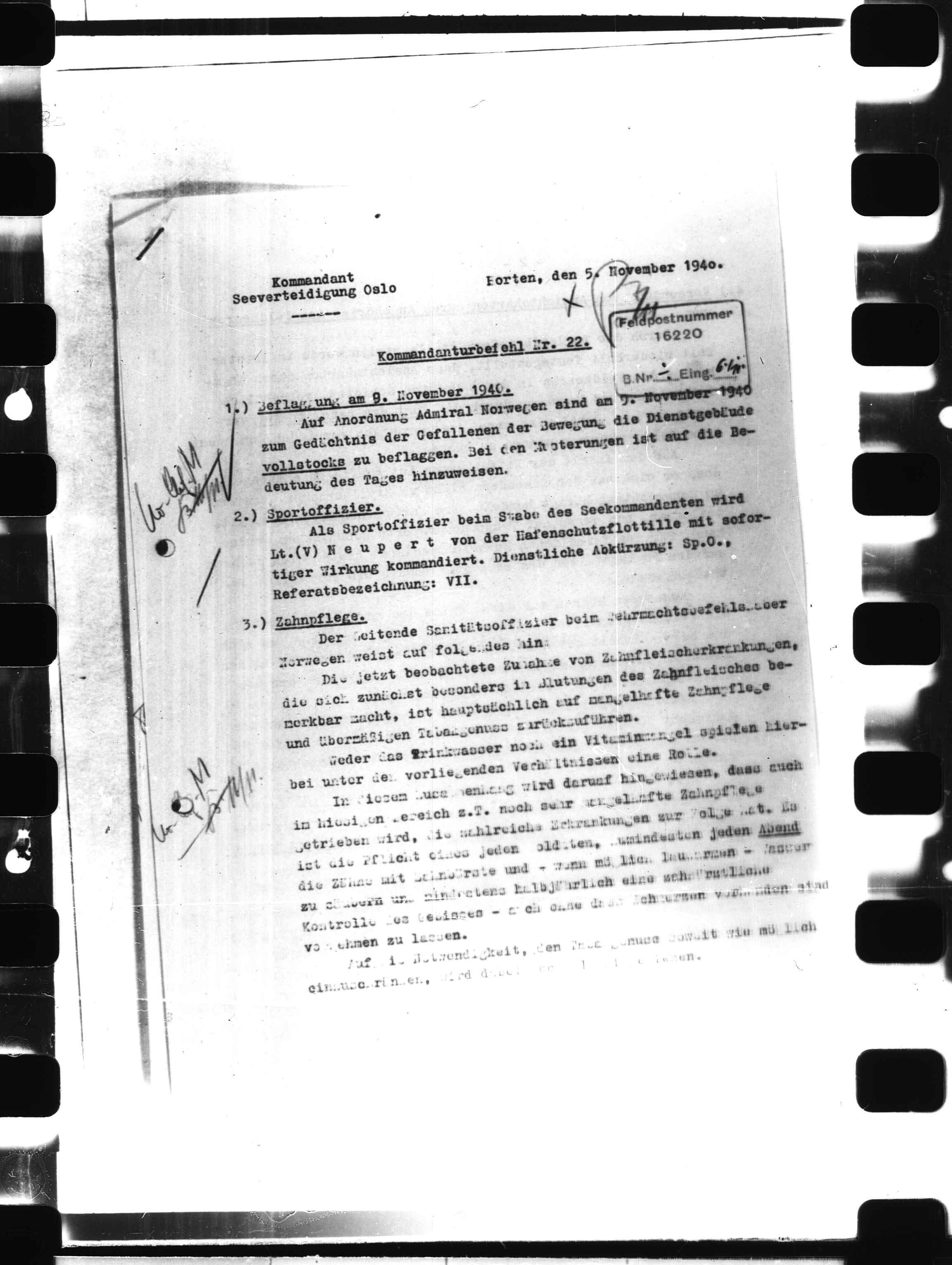 Documents Section, AV/RA-RAFA-2200/V/L0063: Film med LMDC Serial Numbers, 1940-1945, s. 27