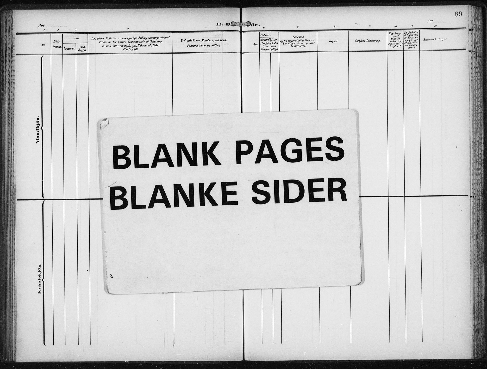 Den norske sjømannsmisjon i utlandet/New York, AV/SAB-SAB/PA-0110/H/Ha/L0006: Ministerialbok nr. A 6, 1909-1914, s. 89