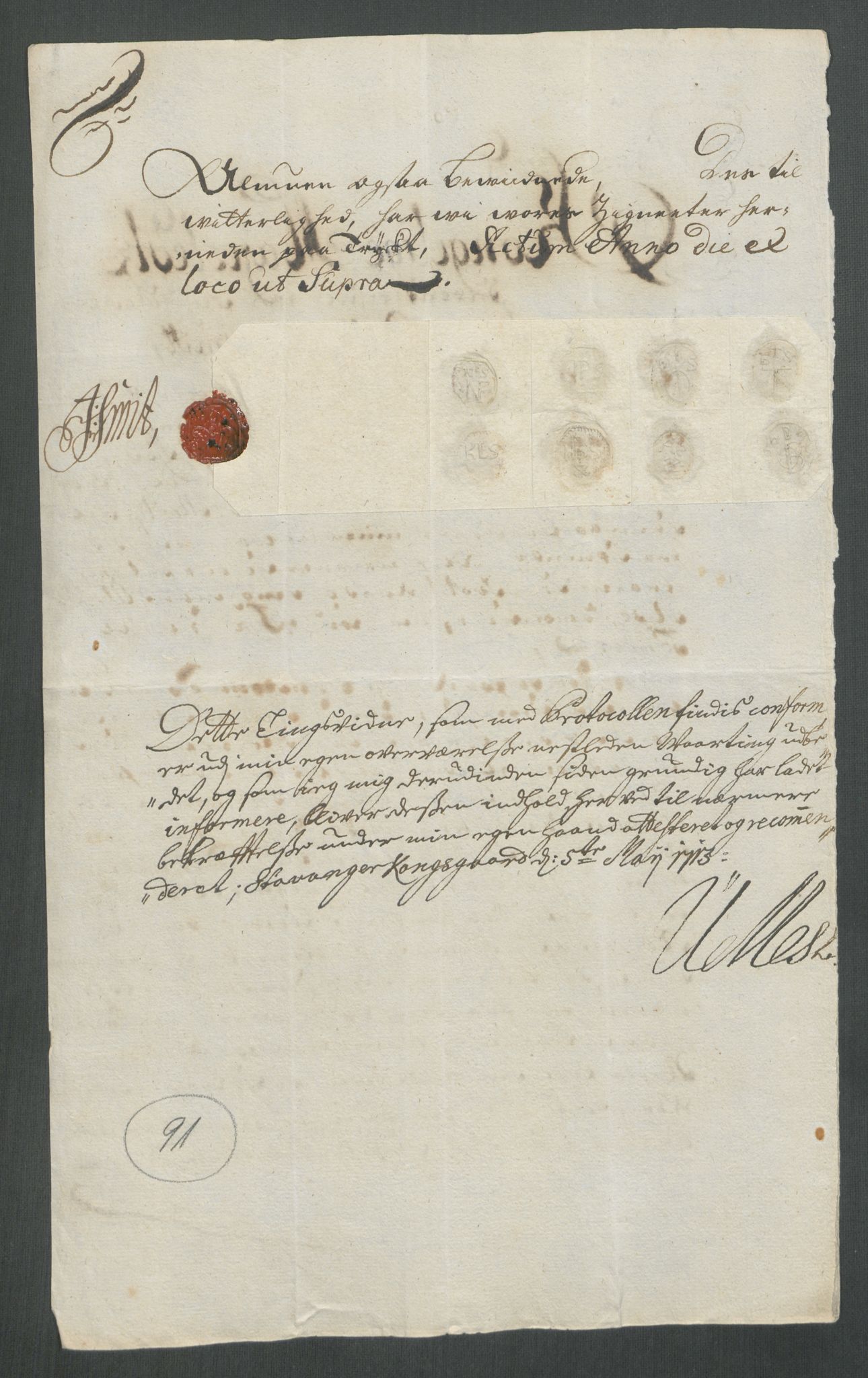 Rentekammeret inntil 1814, Reviderte regnskaper, Fogderegnskap, AV/RA-EA-4092/R47/L2866: Fogderegnskap Ryfylke, 1713, s. 408