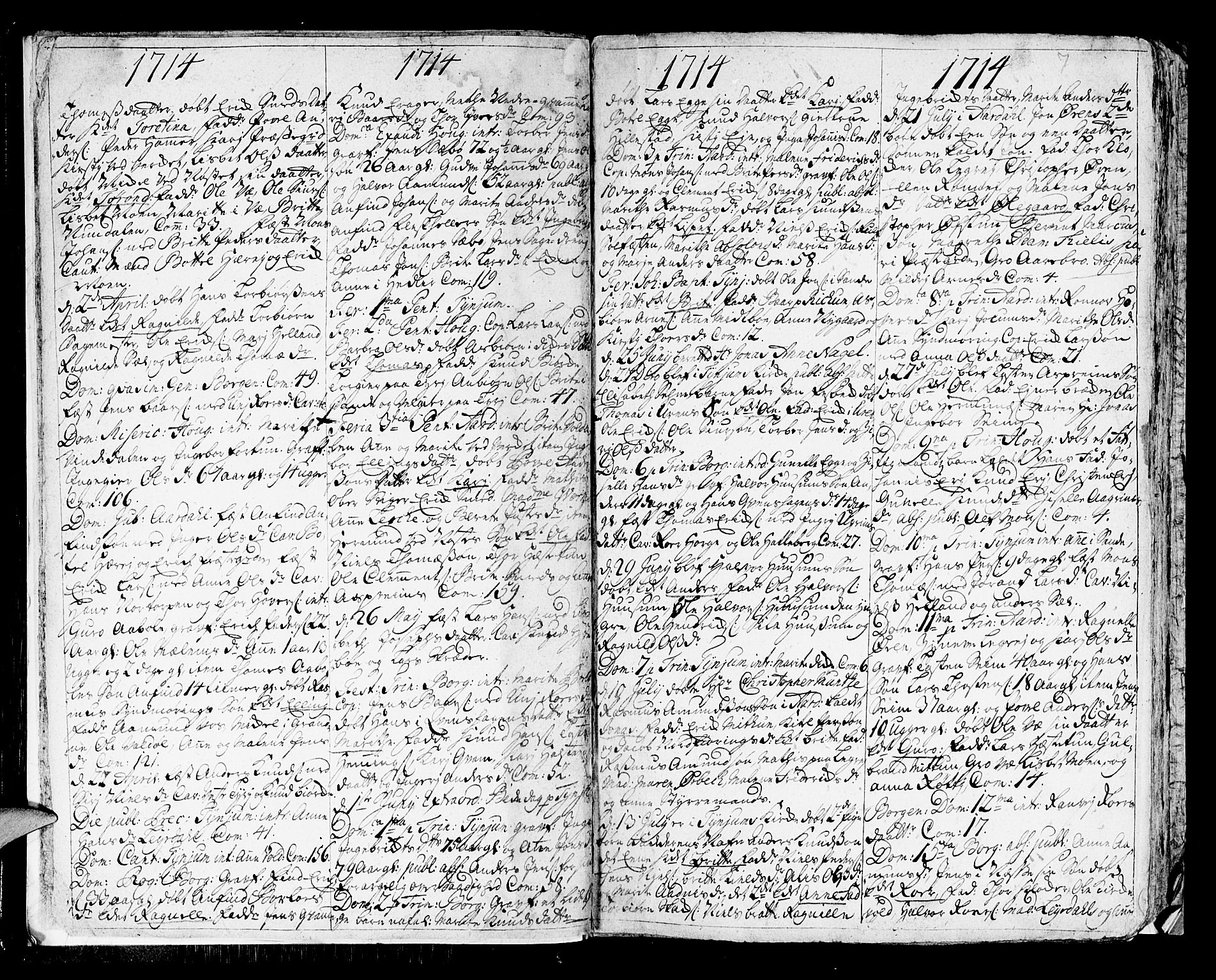 Lærdal sokneprestembete, SAB/A-81201: Ministerialbok nr. A 1, 1711-1752, s. 7