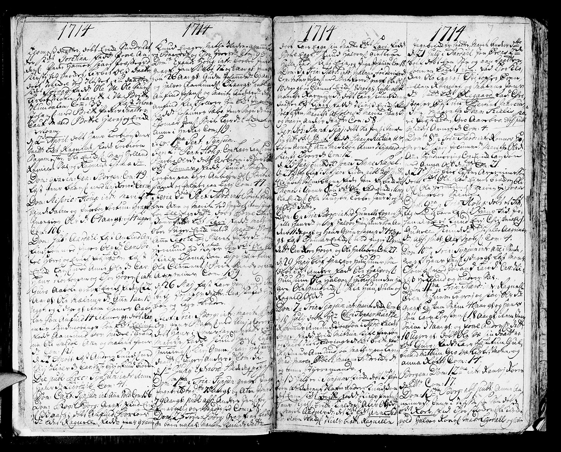 Lærdal sokneprestembete, AV/SAB-A-81201: Ministerialbok nr. A 1, 1711-1752, s. 7