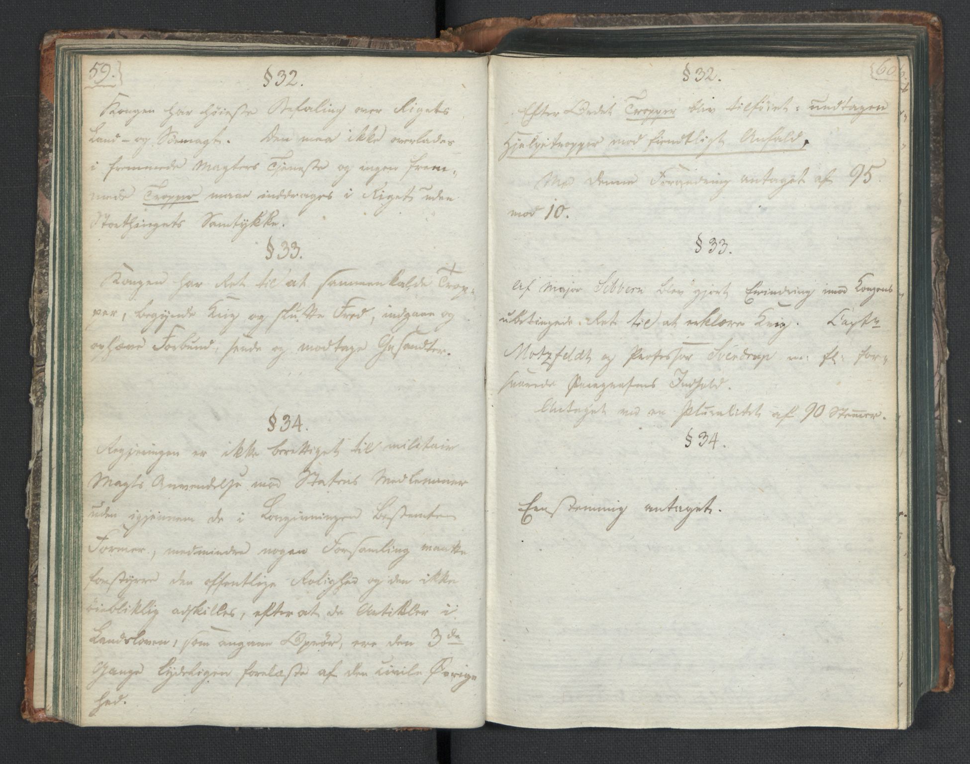 Manuskriptsamlingen, RA/EA-3667/H/L0021: Byfogd Gregers Winther Wulfbergs dagbok under Riksforsamlingen på Eidsvoll, 1814, s. 59-60