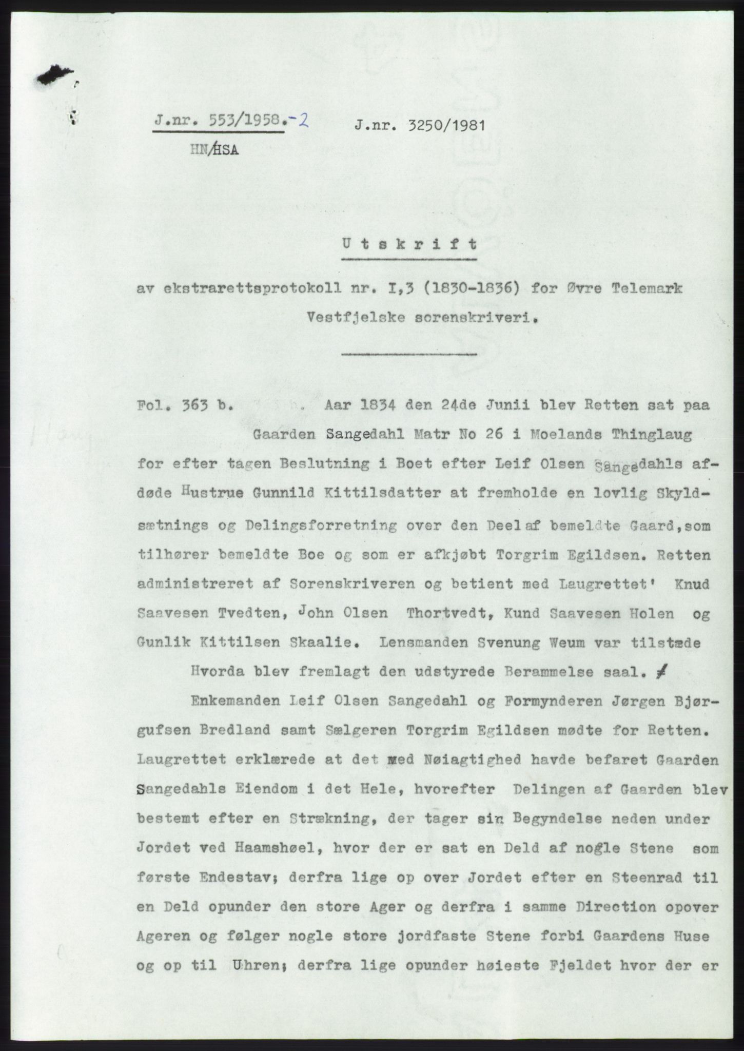 Statsarkivet i Kongsberg, SAKO/A-0001, 1958, s. 387