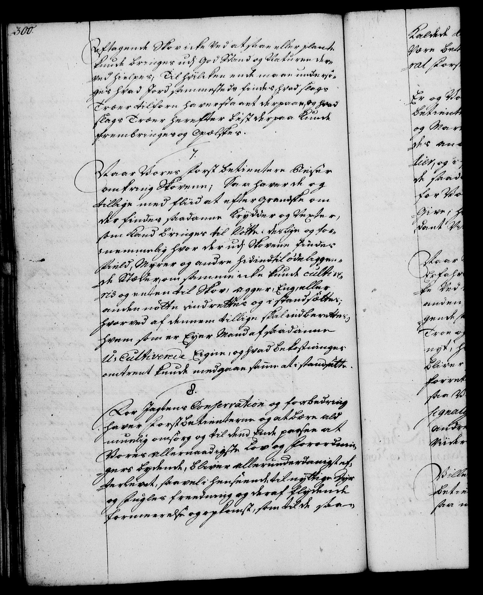 Rentekammeret, Kammerkanselliet, RA/EA-3111/G/Gg/Ggi/L0002: Norsk instruksjonsprotokoll med register (merket RK 53.35), 1729-1751, s. 300