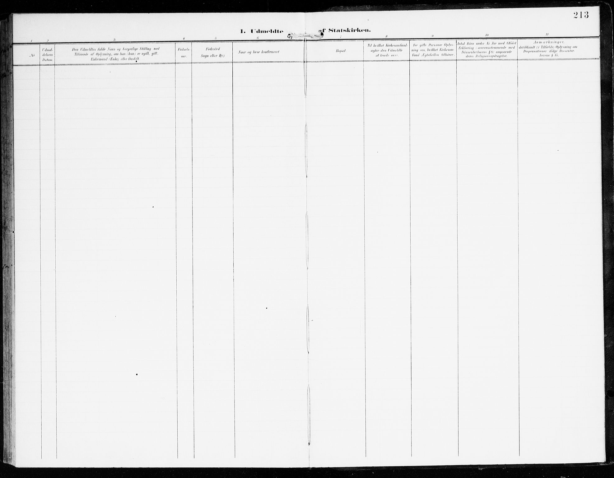 Innvik sokneprestembete, SAB/A-80501: Ministerialbok nr. D 2, 1900-1921, s. 213