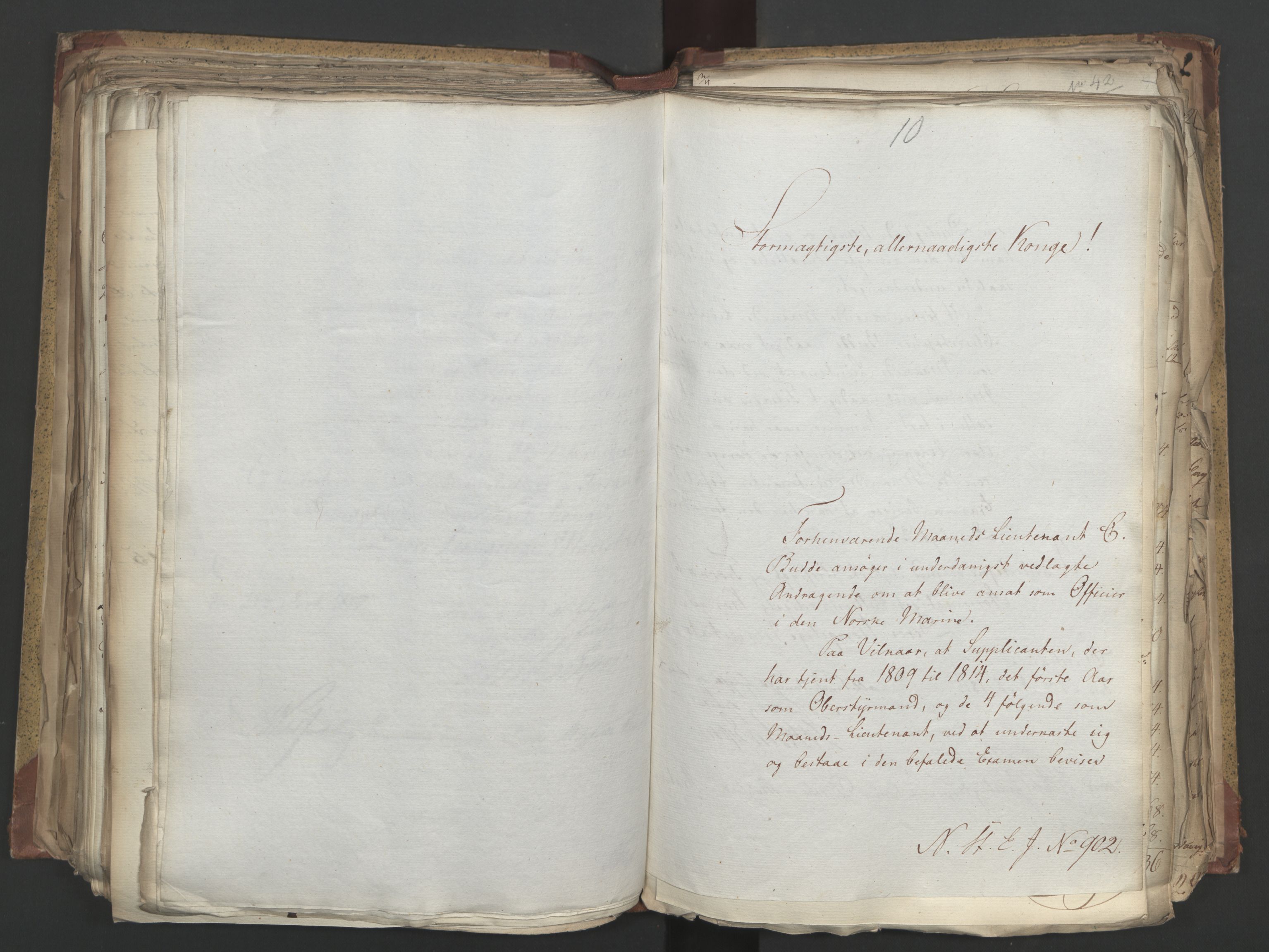 Statsrådsavdelingen i Stockholm, AV/RA-S-1003/D/Da/L0004: Regjeringsinnstillinger nr. 788-999, 1815, s. 276