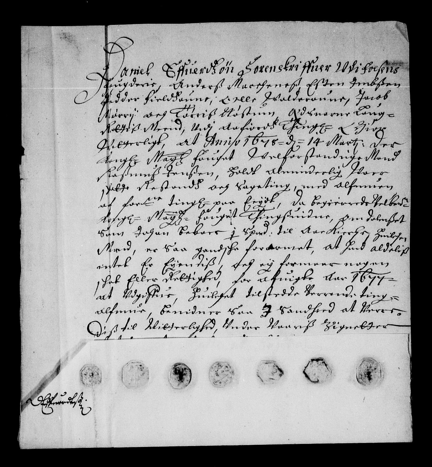 Rentekammeret inntil 1814, Reviderte regnskaper, Stiftamtstueregnskaper, Trondheim stiftamt og Nordland amt, AV/RA-EA-6044/R/Re/L0047: Trondheim stiftamt og Nordland amt, 1677