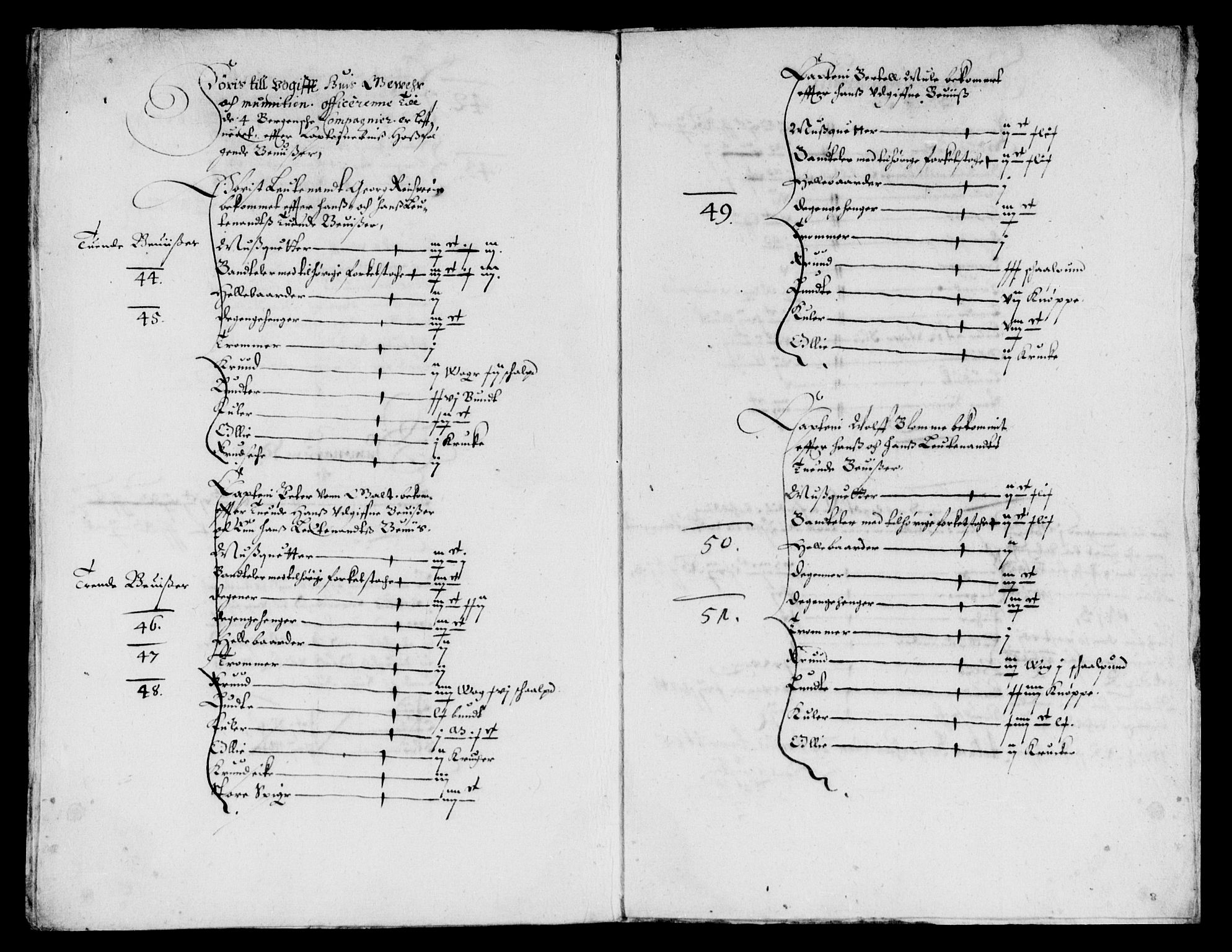 Rentekammeret inntil 1814, Reviderte regnskaper, Lensregnskaper, AV/RA-EA-5023/R/Rb/Rbt/L0098: Bergenhus len, 1642-1644