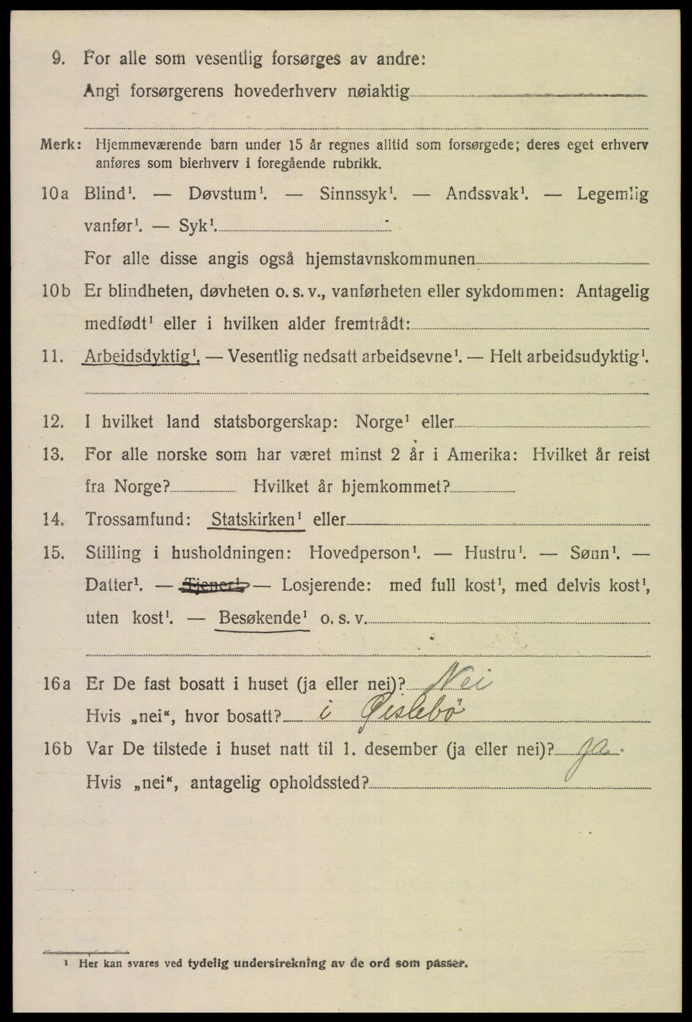 SAK, Folketelling 1920 for 1017 Greipstad herred, 1920, s. 1523