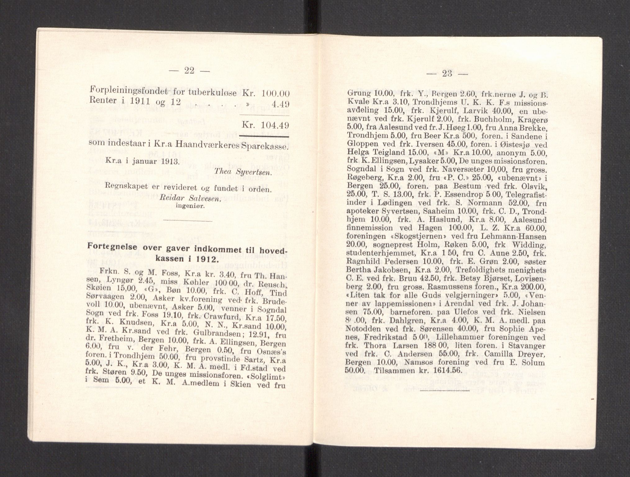 Kvinnelige Misjonsarbeidere, AV/RA-PA-0699/F/Fa/L0001/0007: -- / Årsmeldinger, trykte, 1906-1915