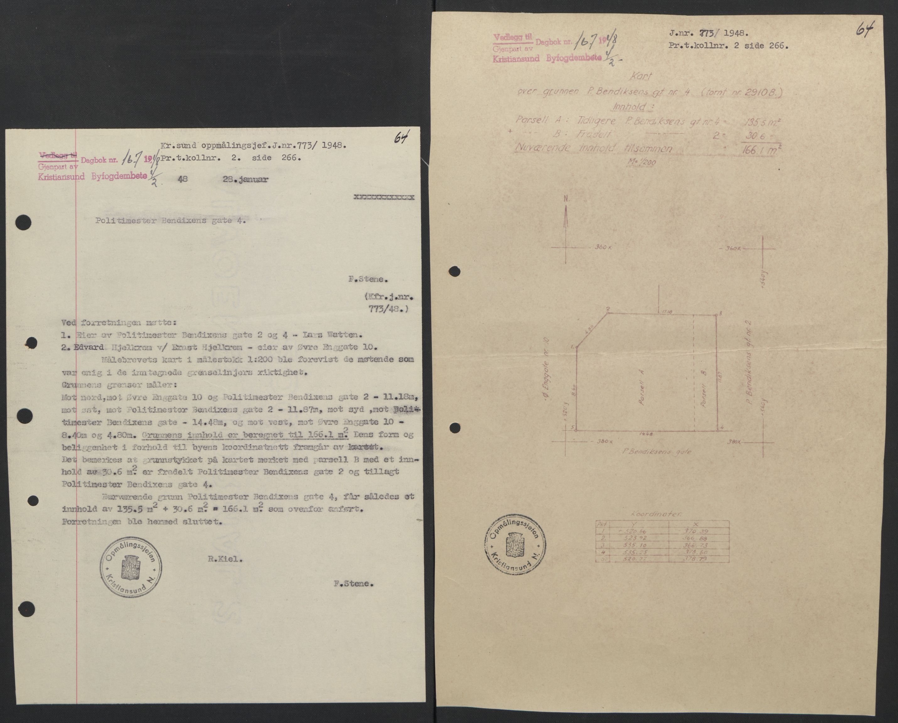 Kristiansund byfogd, SAT/A-4587/A/27: Pantebok nr. 42, 1947-1950, Dagboknr: 167/1948