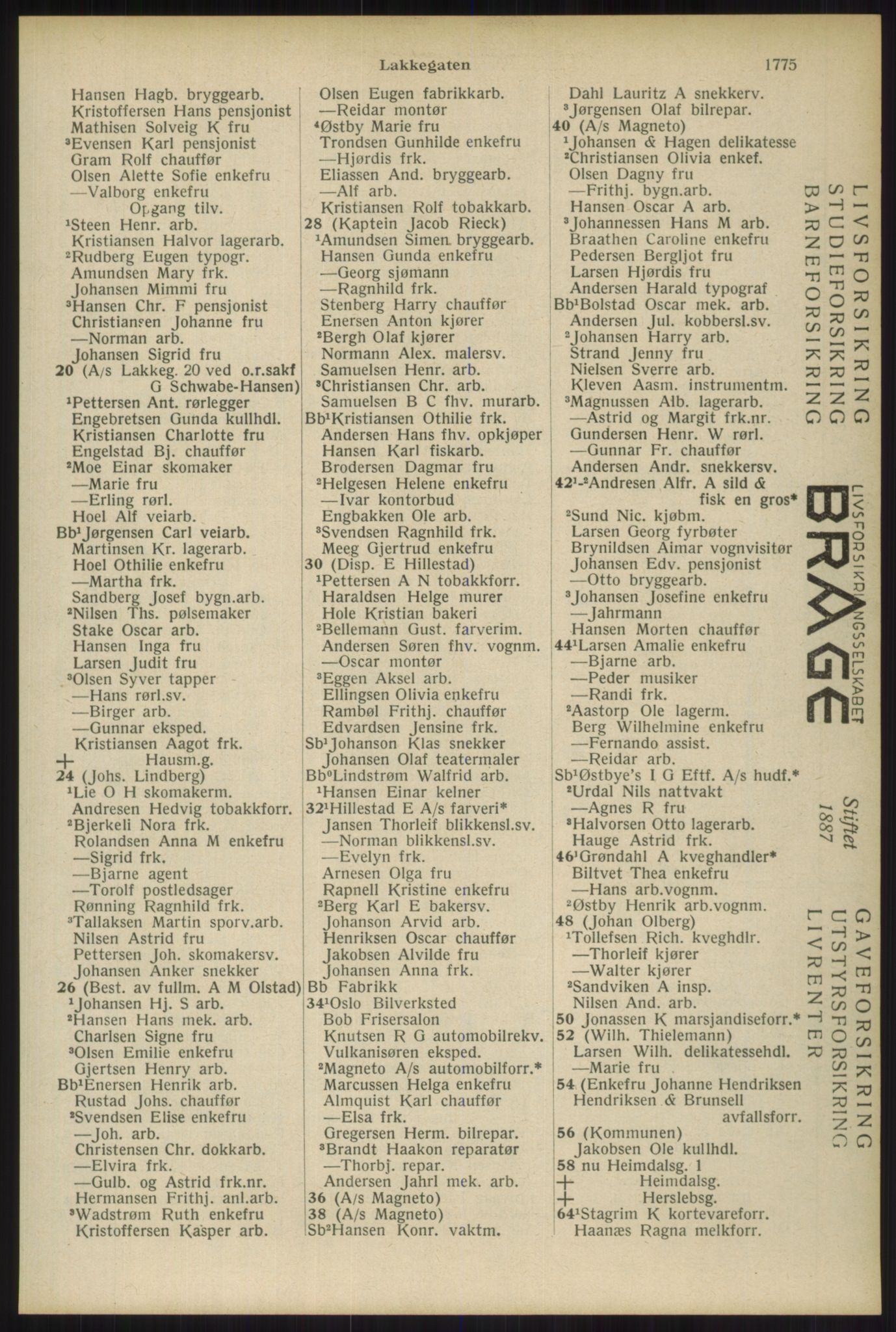 Kristiania/Oslo adressebok, PUBL/-, 1934, s. 1775