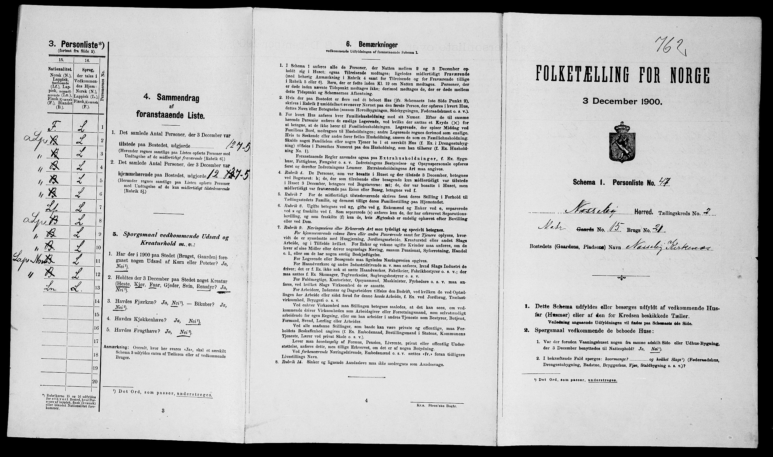 SATØ, Folketelling 1900 for 2027 Nesseby herred, 1900, s. 204
