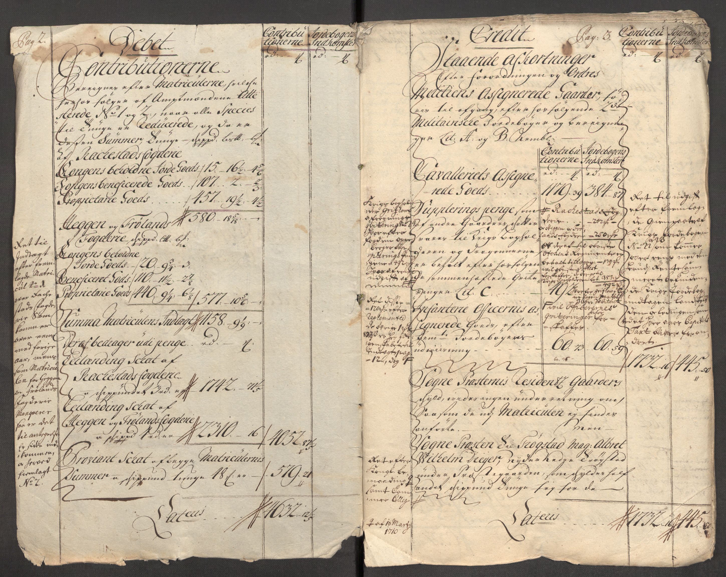 Rentekammeret inntil 1814, Reviderte regnskaper, Fogderegnskap, RA/EA-4092/R07/L0306: Fogderegnskap Rakkestad, Heggen og Frøland, 1713, s. 3