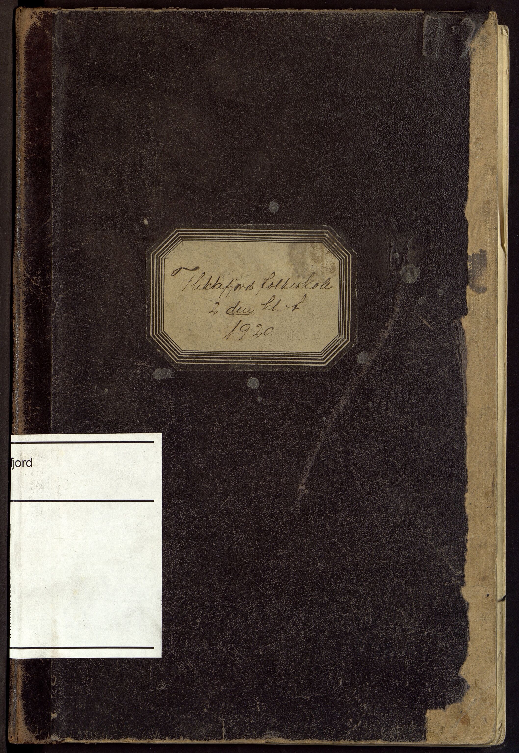 Flekkefjord By - Flekkefjord Folkeskole, ARKSOR/1004FG550/G/L0018: Karakterprotokoll, 1920-1929