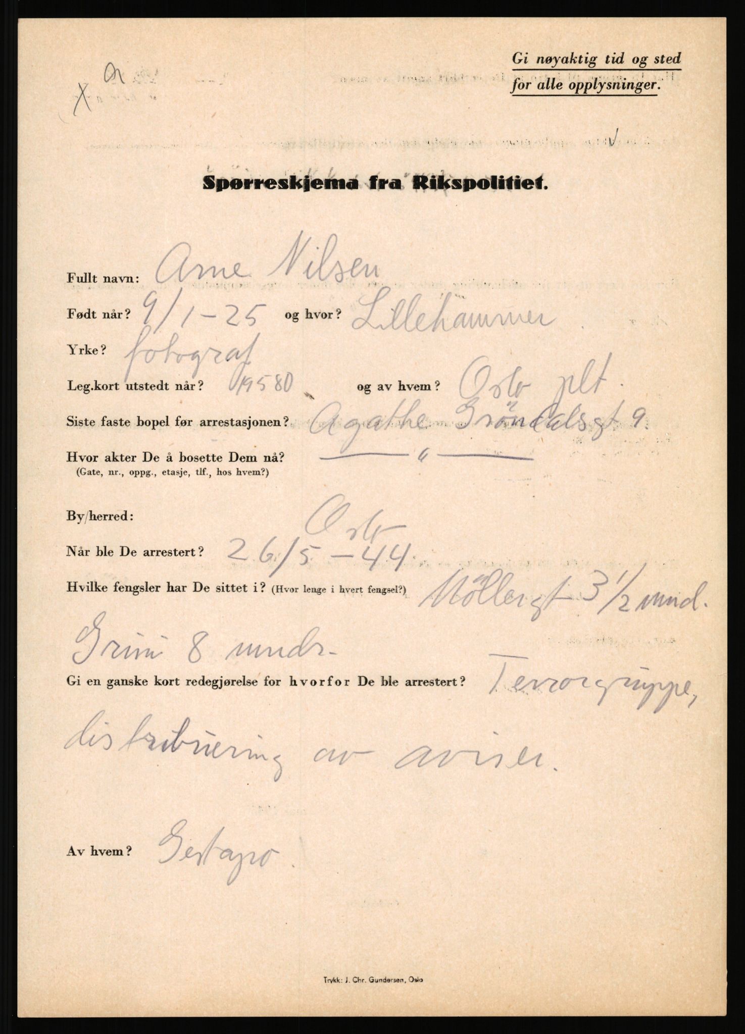 Rikspolitisjefen, AV/RA-S-1560/L/L0012: Mogensen, Øivind - Noraas, Lars, 1940-1945, s. 538