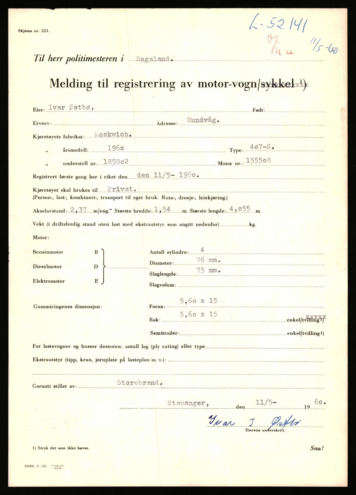 Stavanger trafikkstasjon, AV/SAST-A-101942/0/F/L0052: L-52100 - L-52899, 1930-1971, s. 111