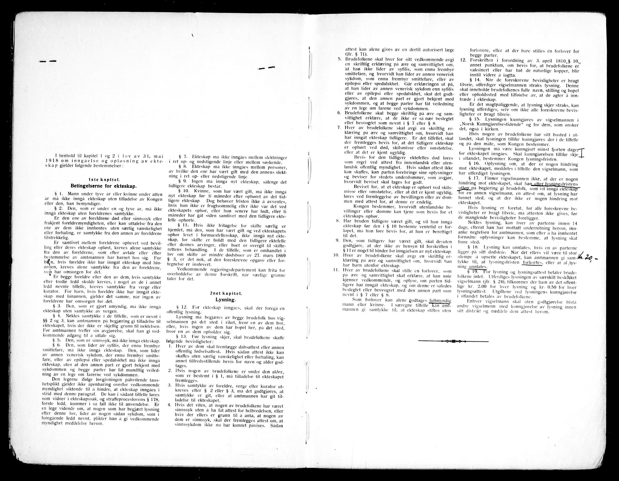 Markus prestekontor Kirkebøker, AV/SAO-A-10830/H/L0002: Lysningsprotokoll nr. 2, 1937-1954