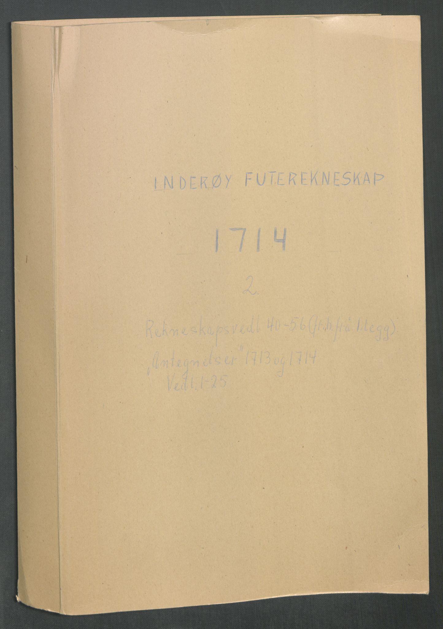 Rentekammeret inntil 1814, Reviderte regnskaper, Fogderegnskap, RA/EA-4092/R63/L4322: Fogderegnskap Inderøy, 1714, s. 323