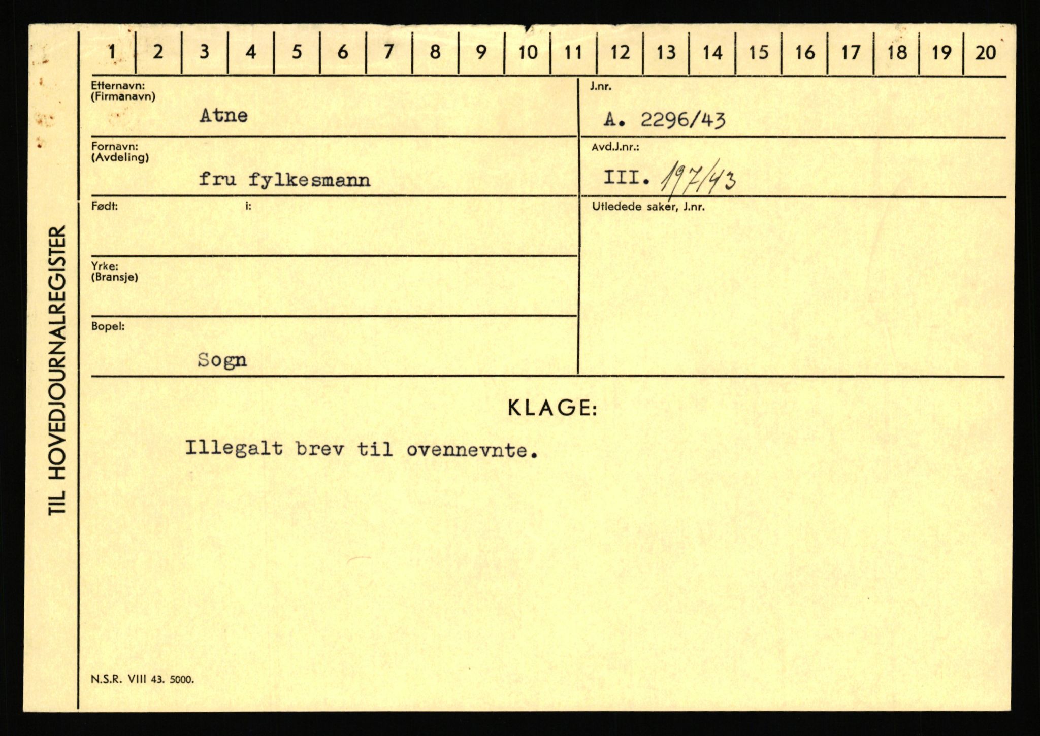 Statspolitiet - Hovedkontoret / Osloavdelingen, AV/RA-S-1329/C/Ca/L0002: Arneberg - Brand, 1943-1945, s. 588