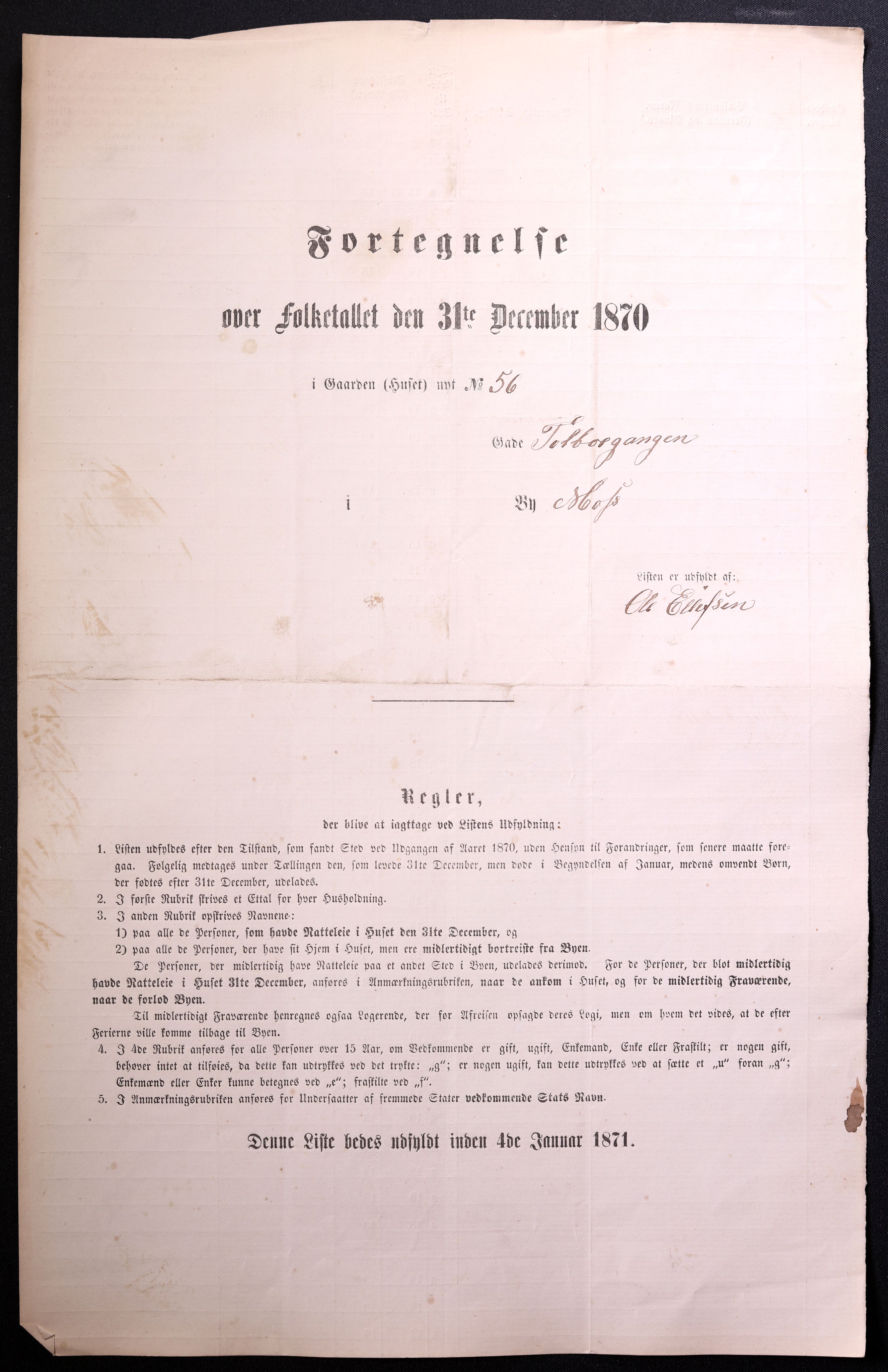 RA, Folketelling 1870 for 0104 Moss kjøpstad, 1870, s. 95