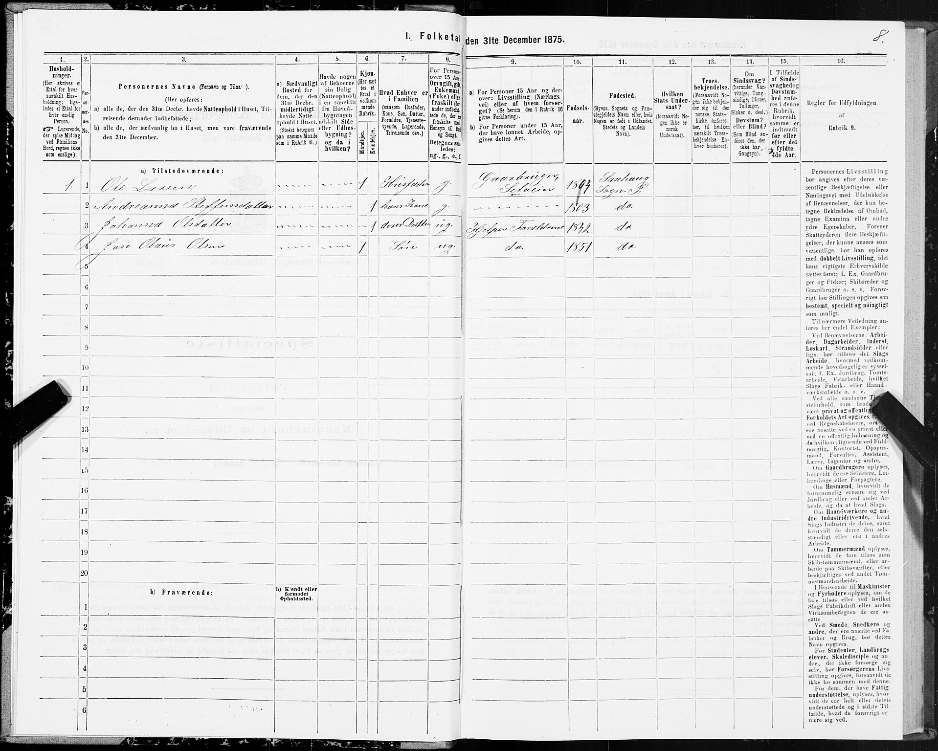 SAT, Folketelling 1875 for 1729P Inderøy prestegjeld, 1875, s. 4008