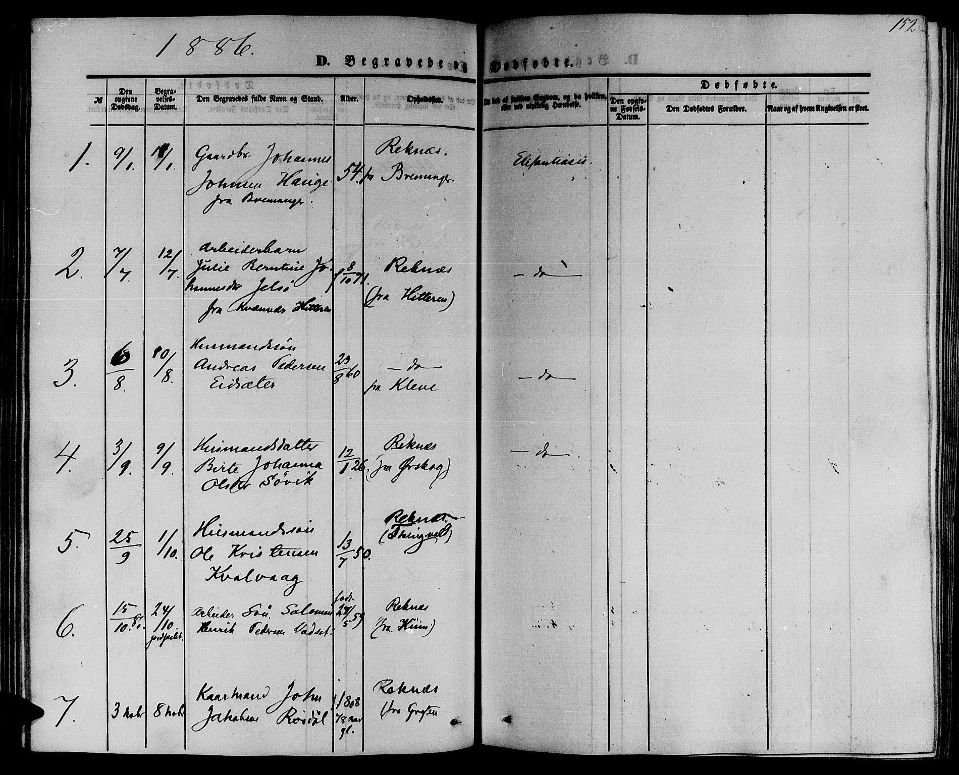 Ministerialprotokoller, klokkerbøker og fødselsregistre - Møre og Romsdal, SAT/A-1454/559/L0713: Ministerialbok nr. 559A01, 1861-1886, s. 152