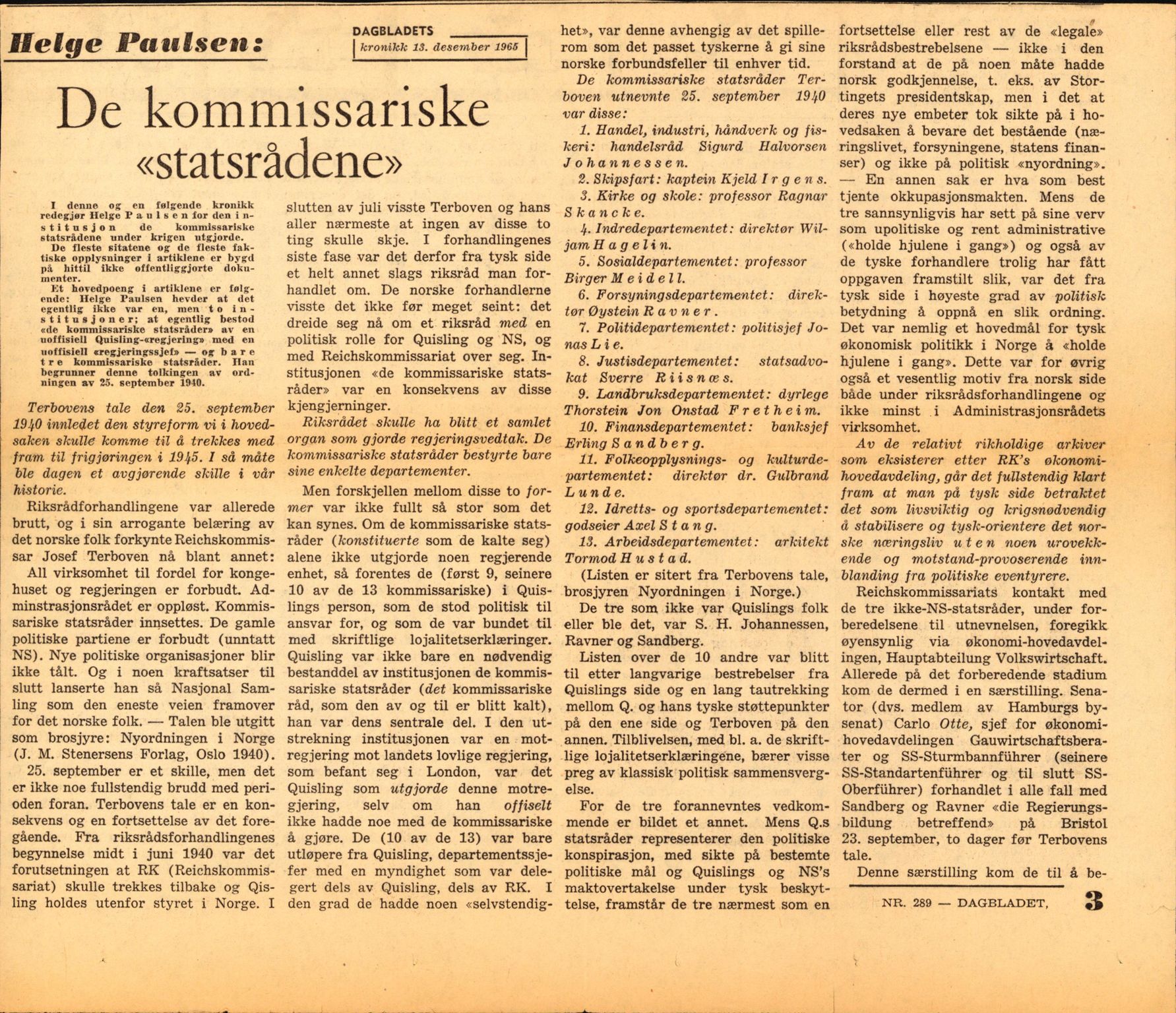 Forsvaret, Forsvarets krigshistoriske avdeling, AV/RA-RAFA-2017/Y/Yf/L0206: II-C-11-2120  -  Kapitulasjonen 7. juni 1940.  Okkupasjonstiden., 1940-1945, s. 3