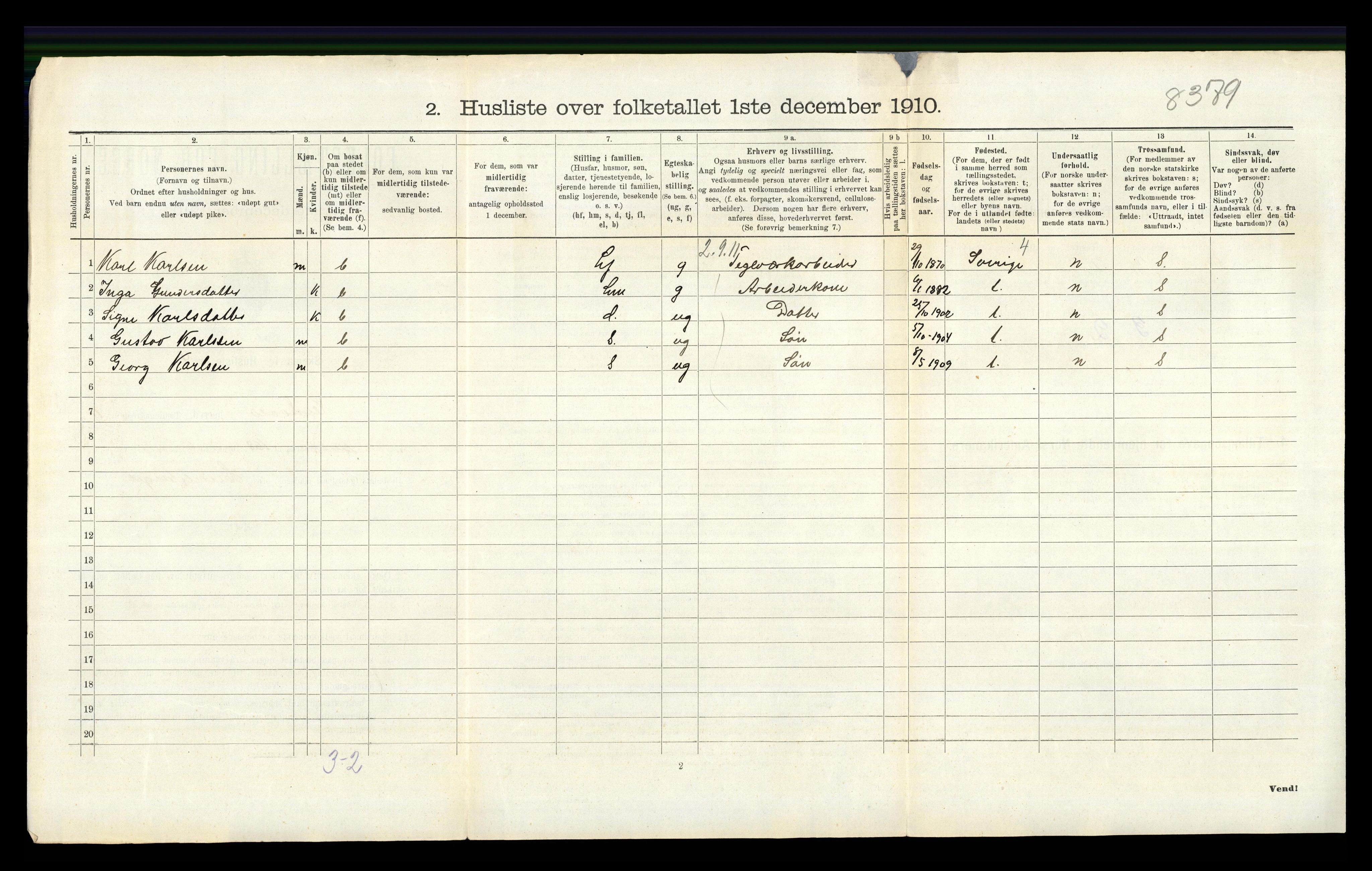 RA, Folketelling 1910 for 0237 Eidsvoll herred, 1910, s. 2583