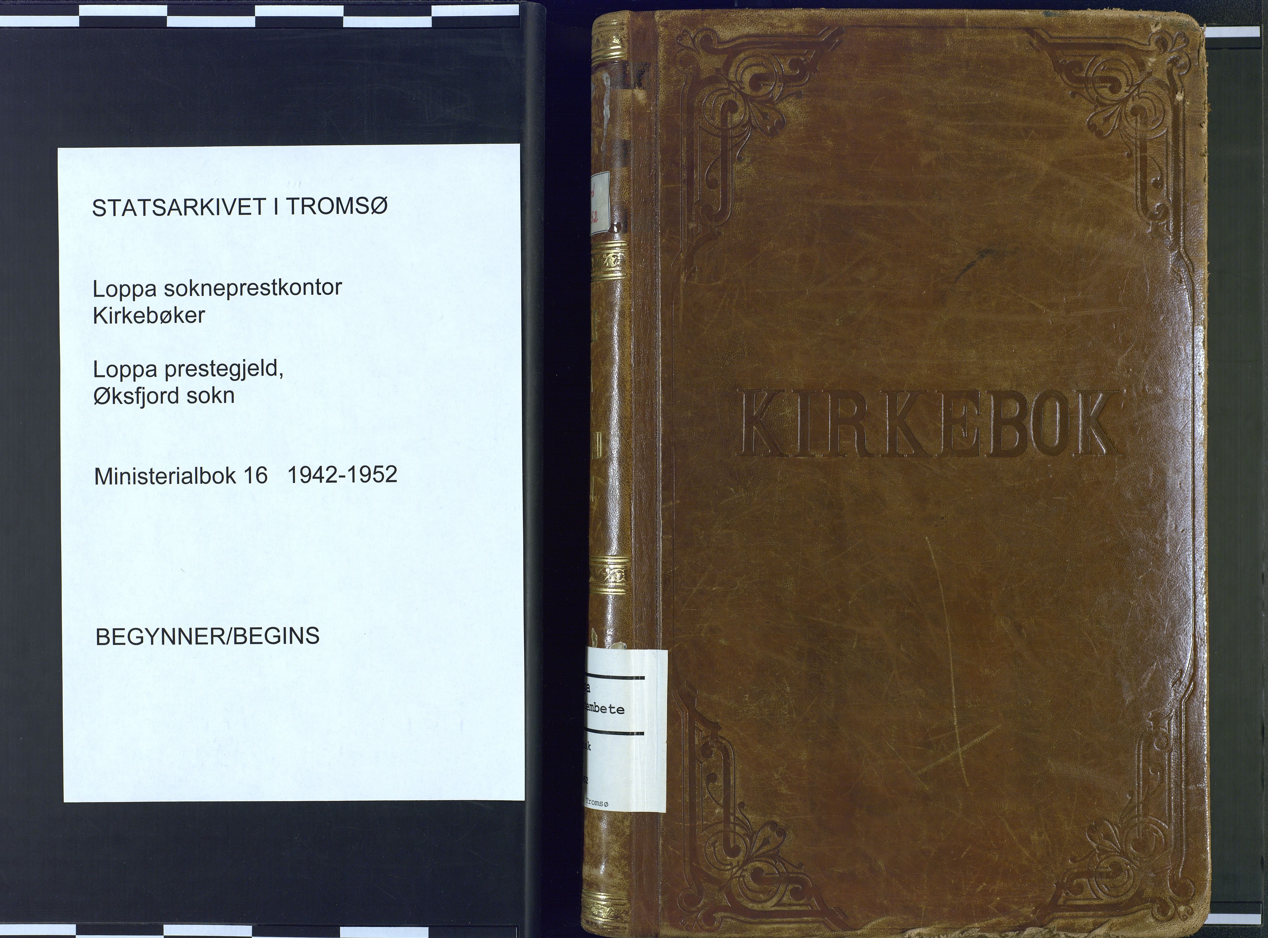 Loppa sokneprestkontor, AV/SATØ-S-1339/H/Ha/L0016kirke: Ministerialbok nr. 16, 1942-1952