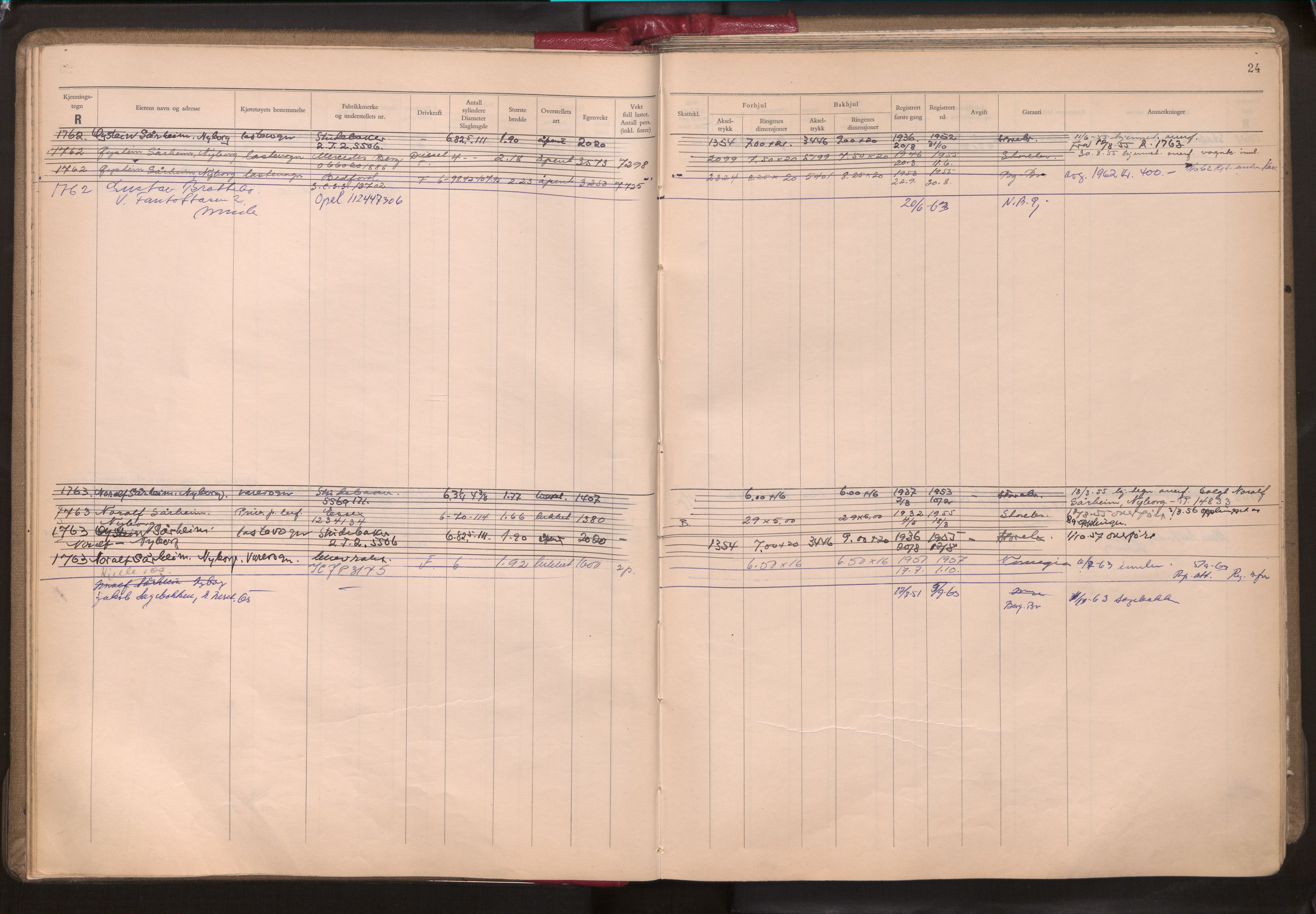 Statens vegvesen, Hordaland vegkontor, AV/SAB-A-5201/2/O/Oa/L0006: Bil - R1716-2222, 1915-1970